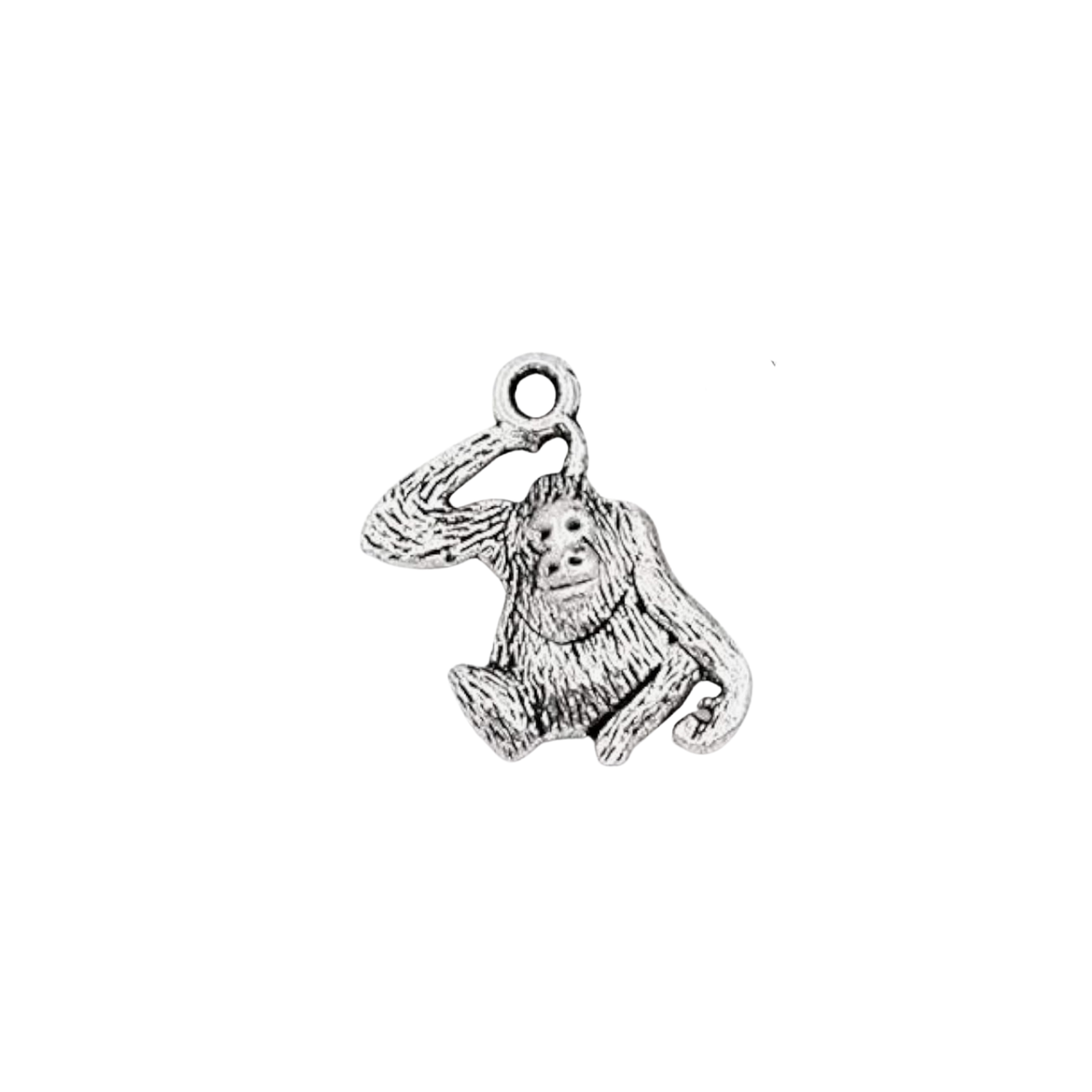 Silver Orangutan Charm