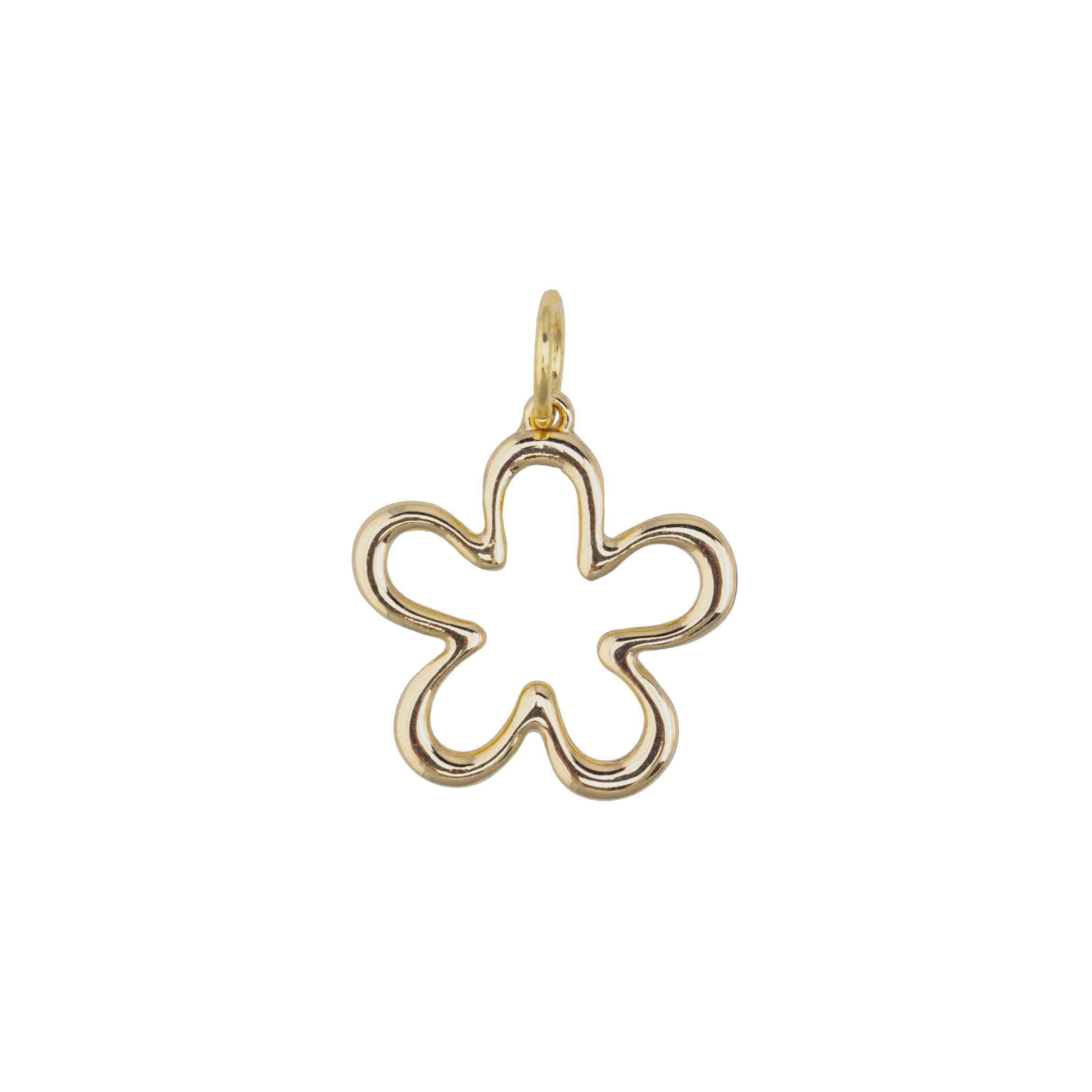 Outlined Gold Flower