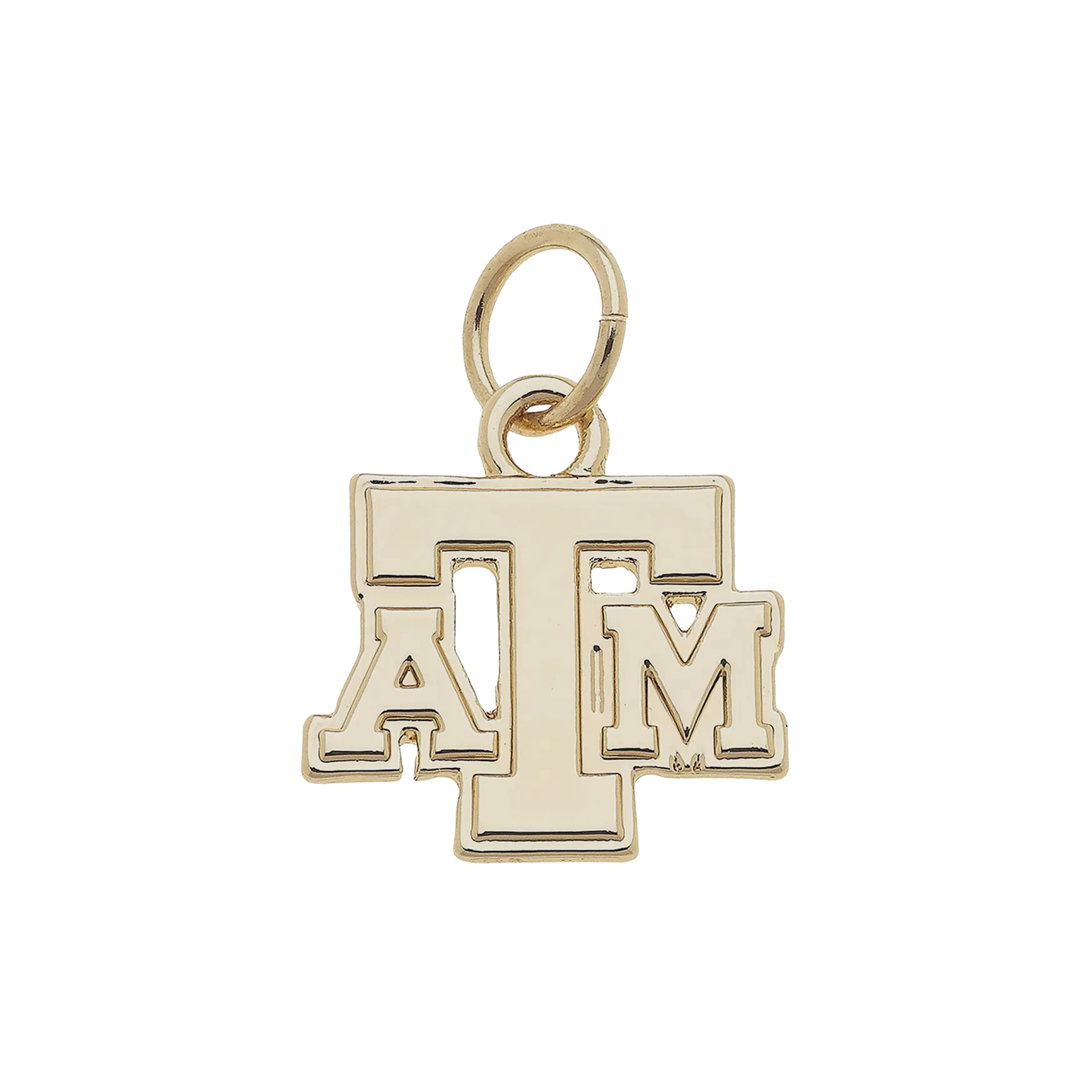Texas A&M Aggies Shiny Gold Logo Charm