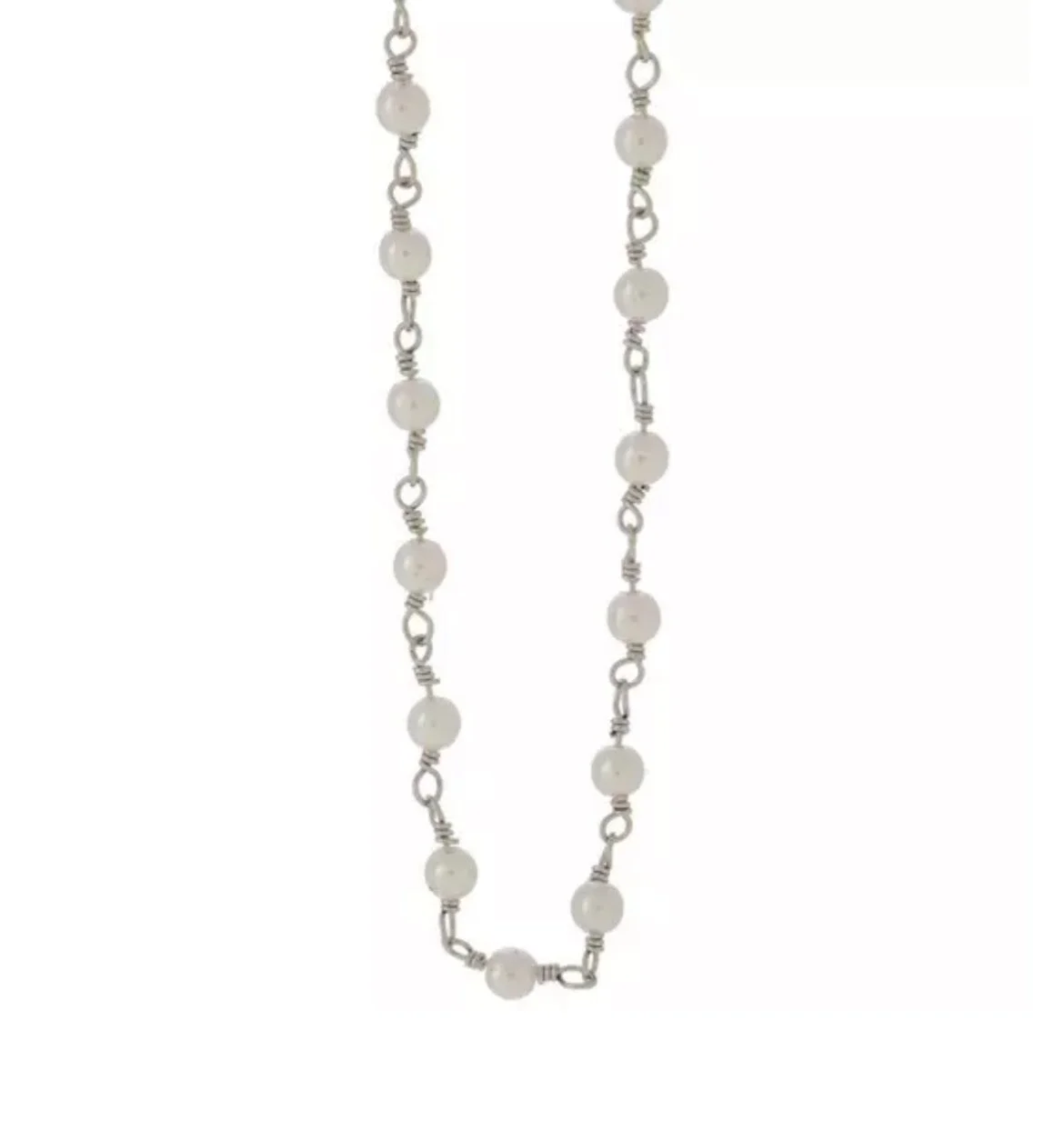 Silver Pearl Chain