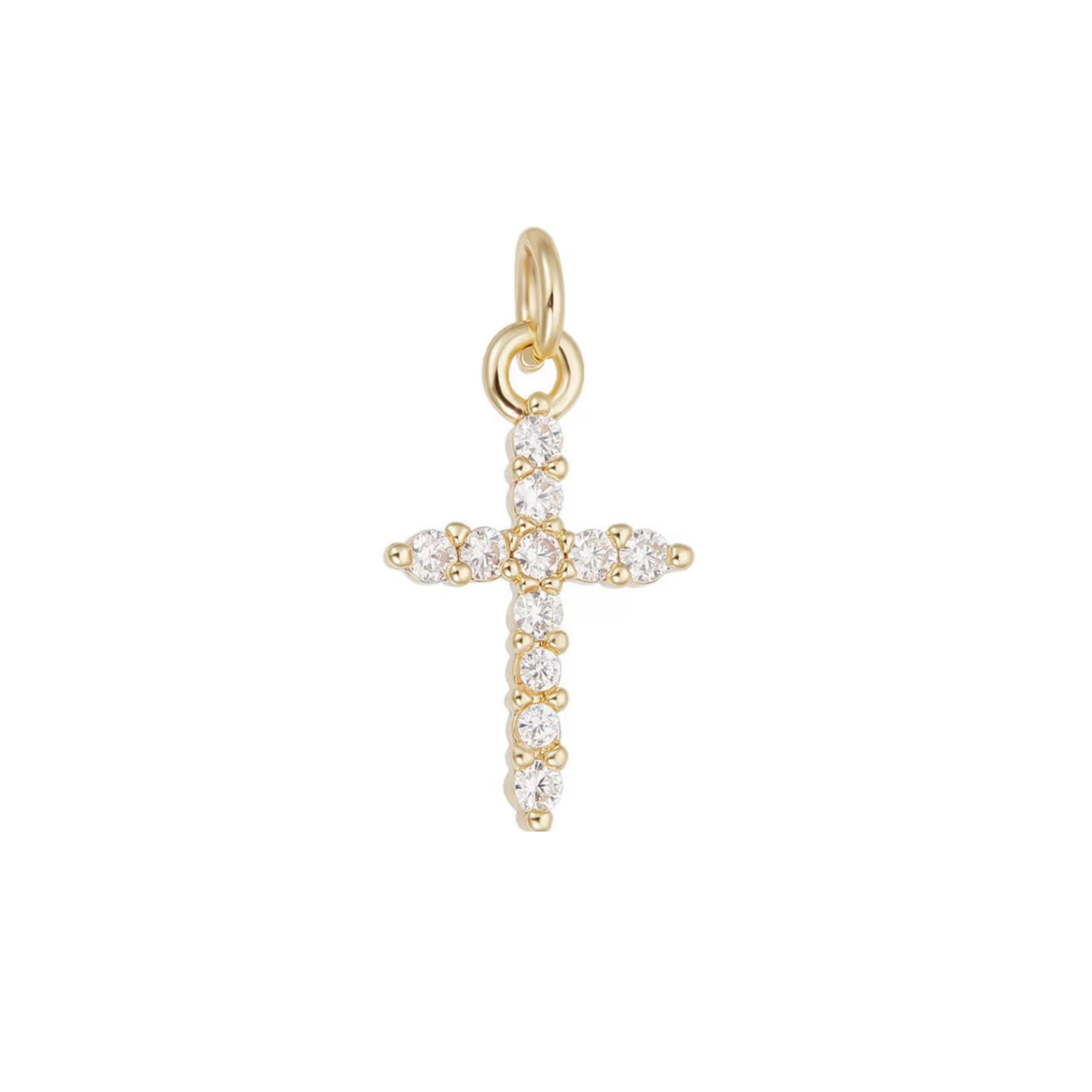 Sparkly Cross Charm