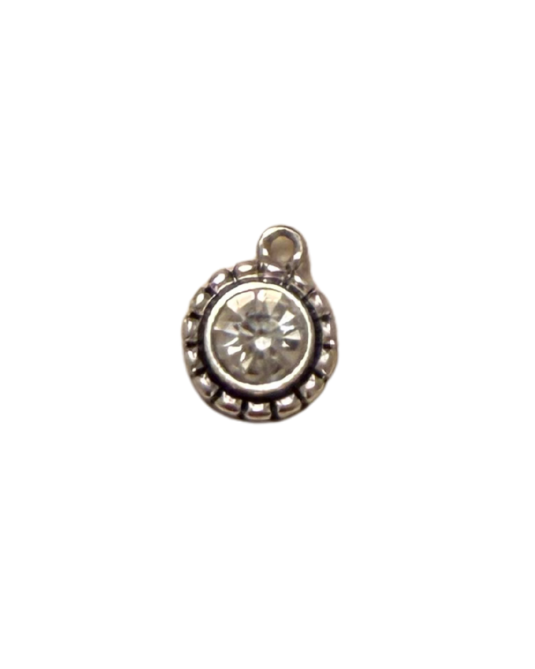 Silver Diamond Charm
