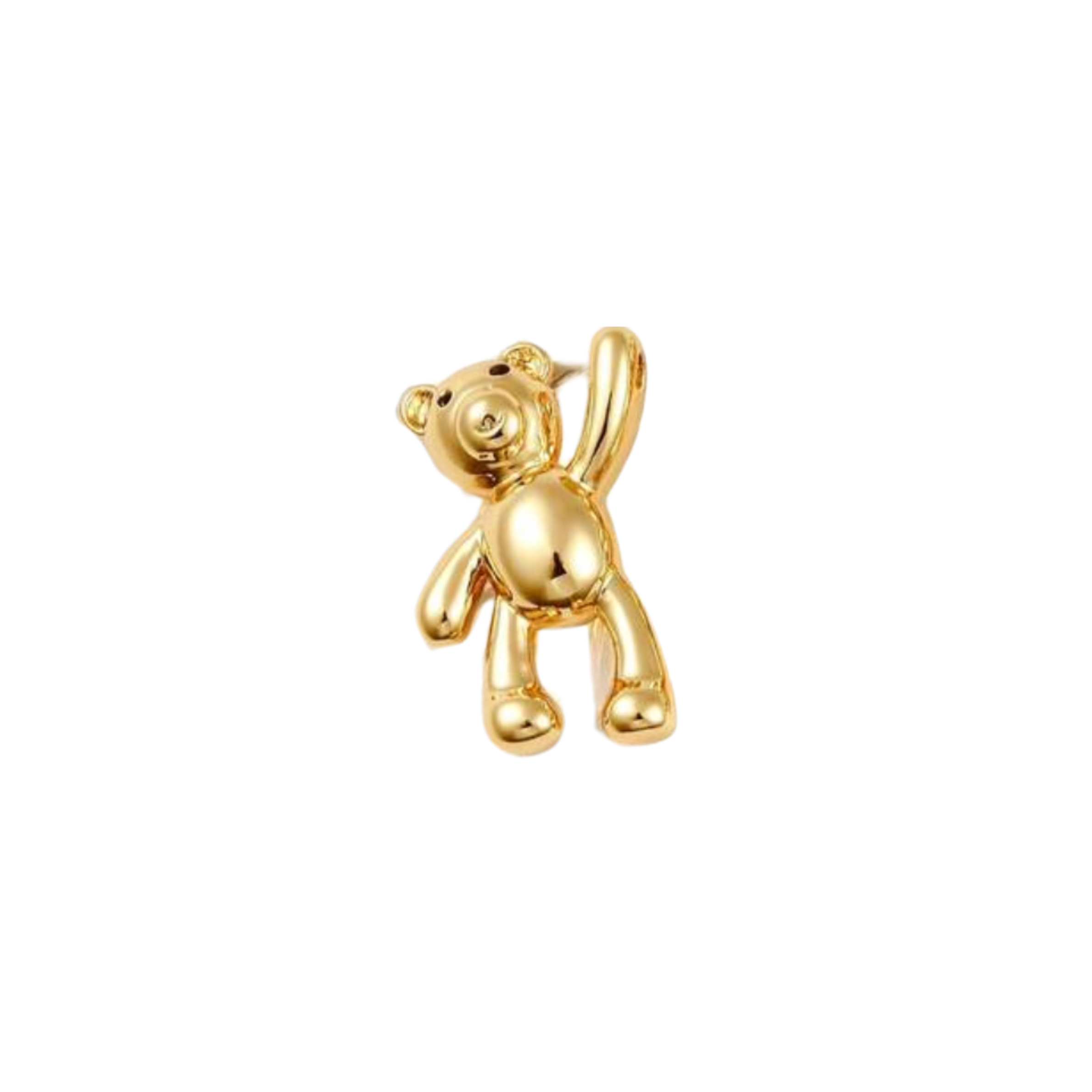 Gold Teddy Bear Charm