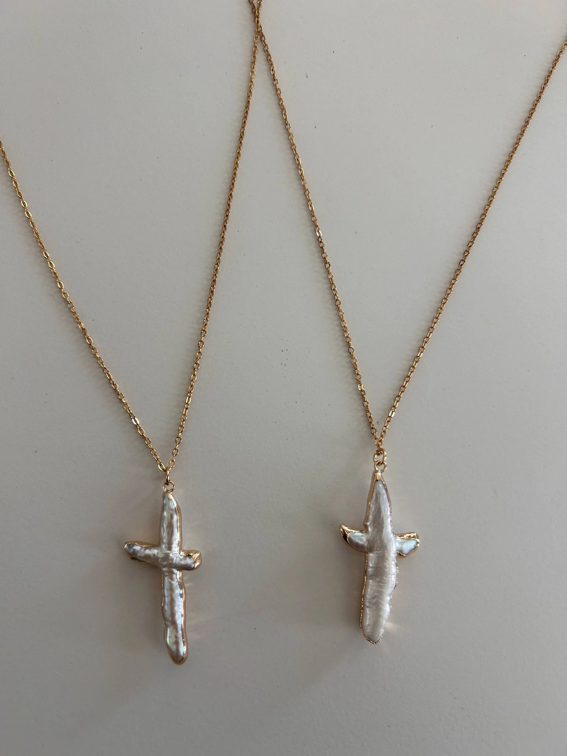 Pearl Cross Necklace