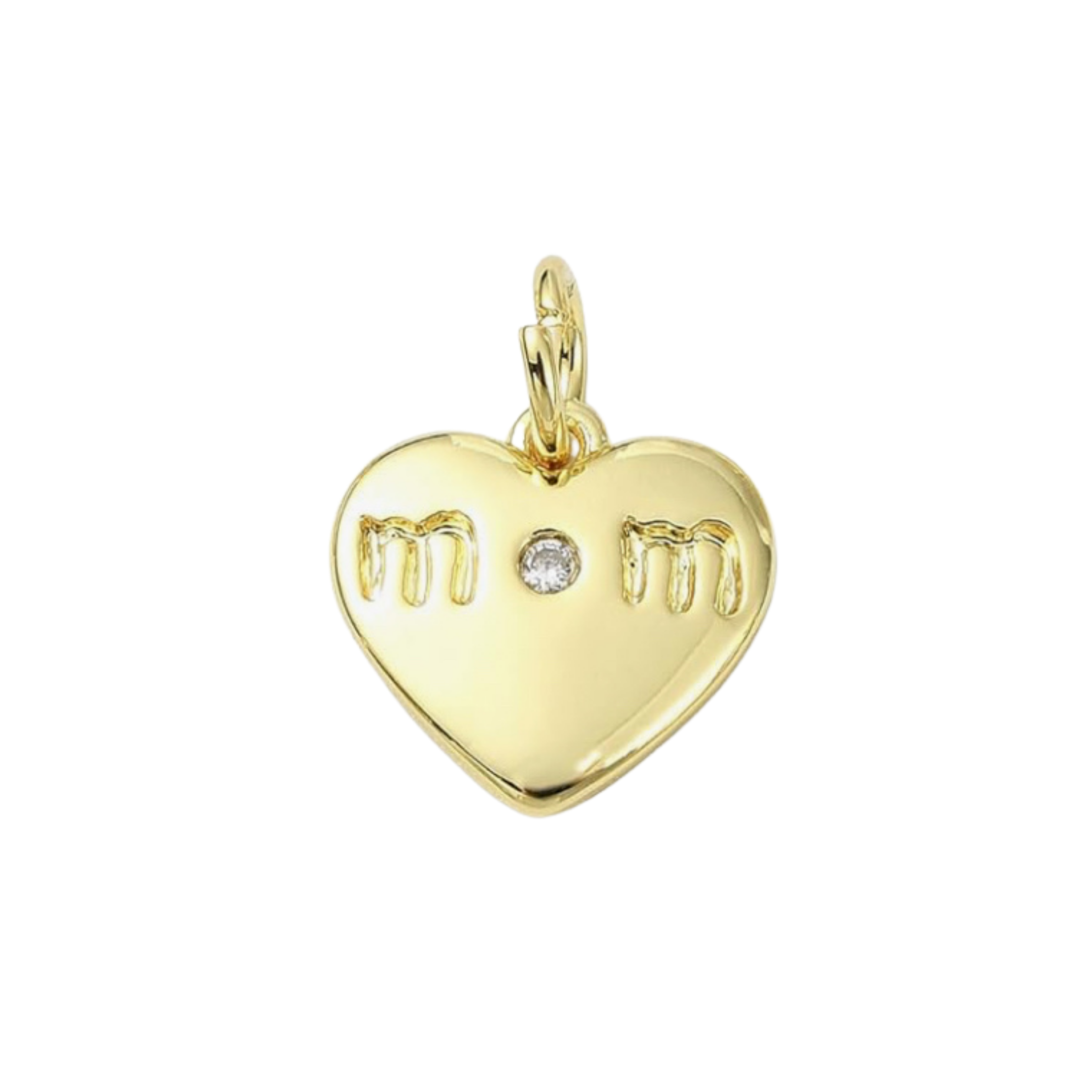 Gold Mom Heart