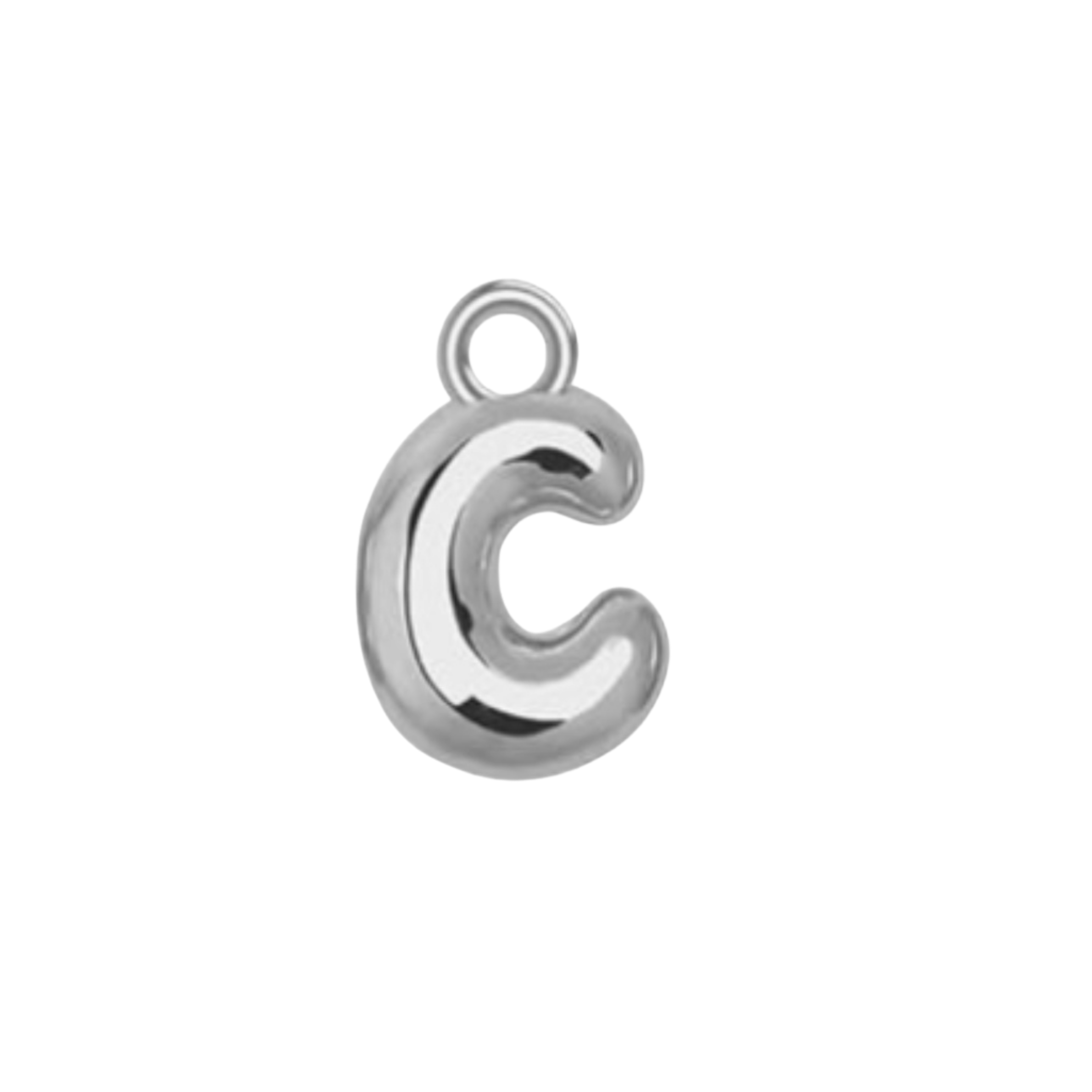 Silver Bubble Letter