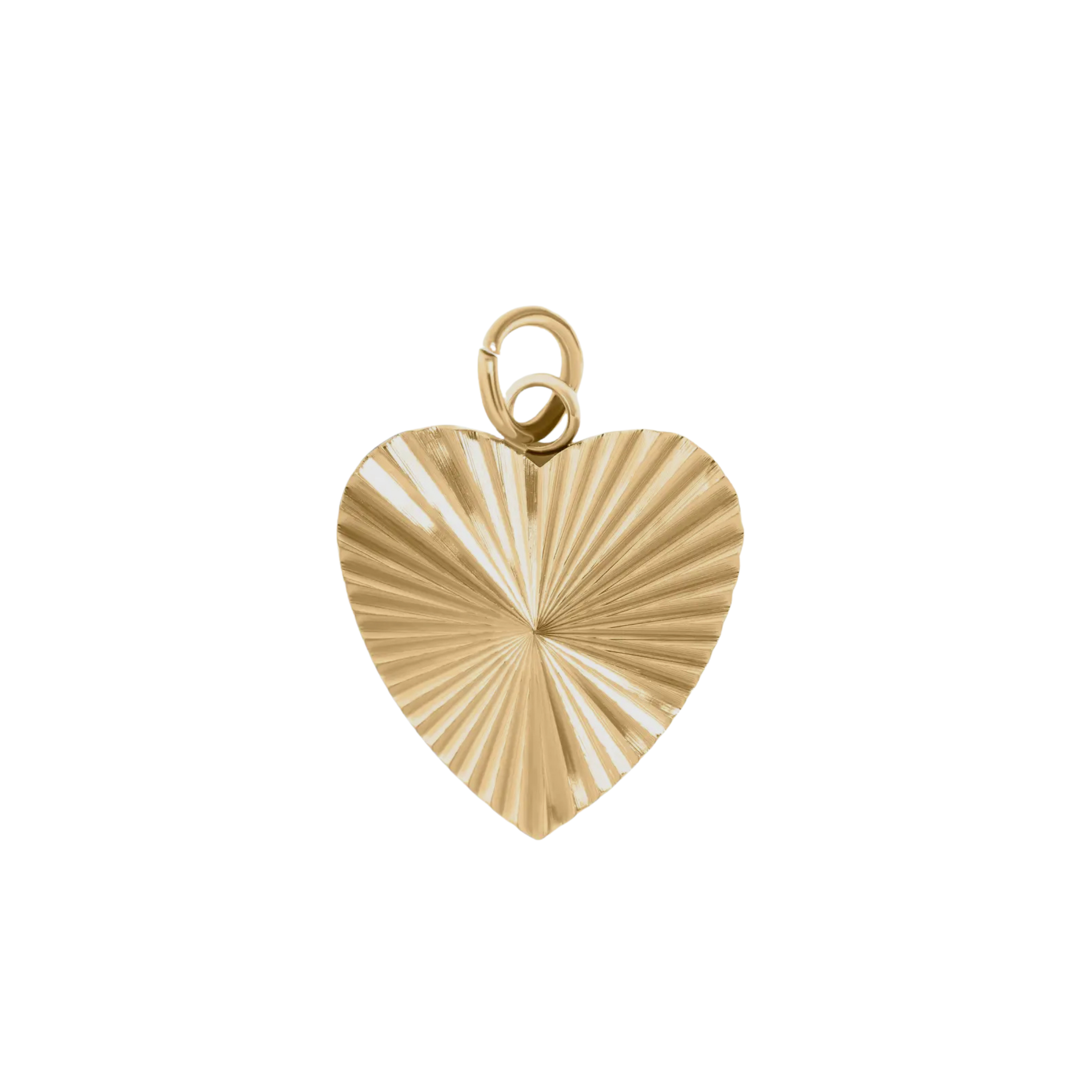 Sunburst gold heart