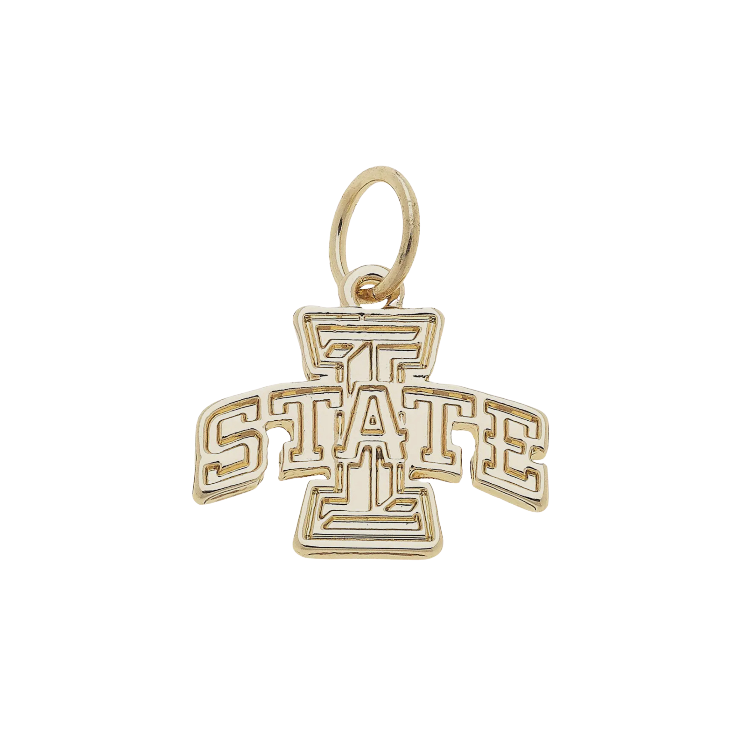Gold Iowa State Charm