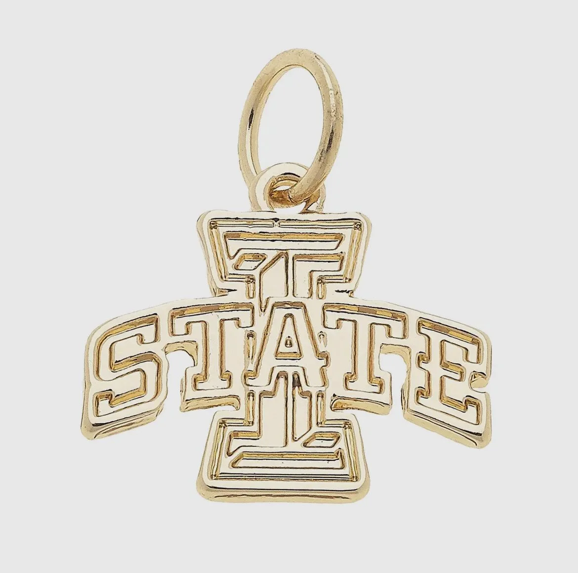 Gold Iowa State Charm