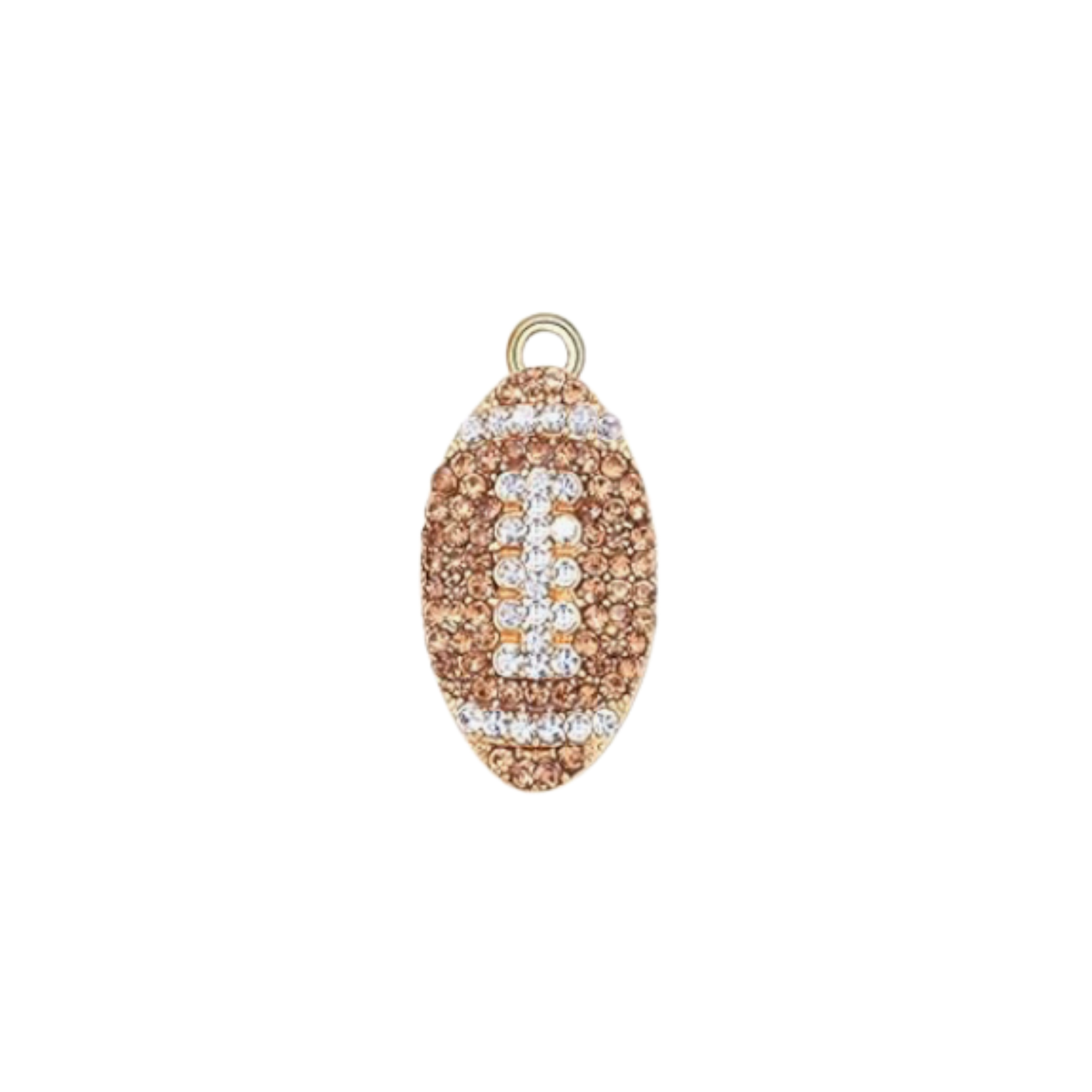 Gold Rhinestone Football