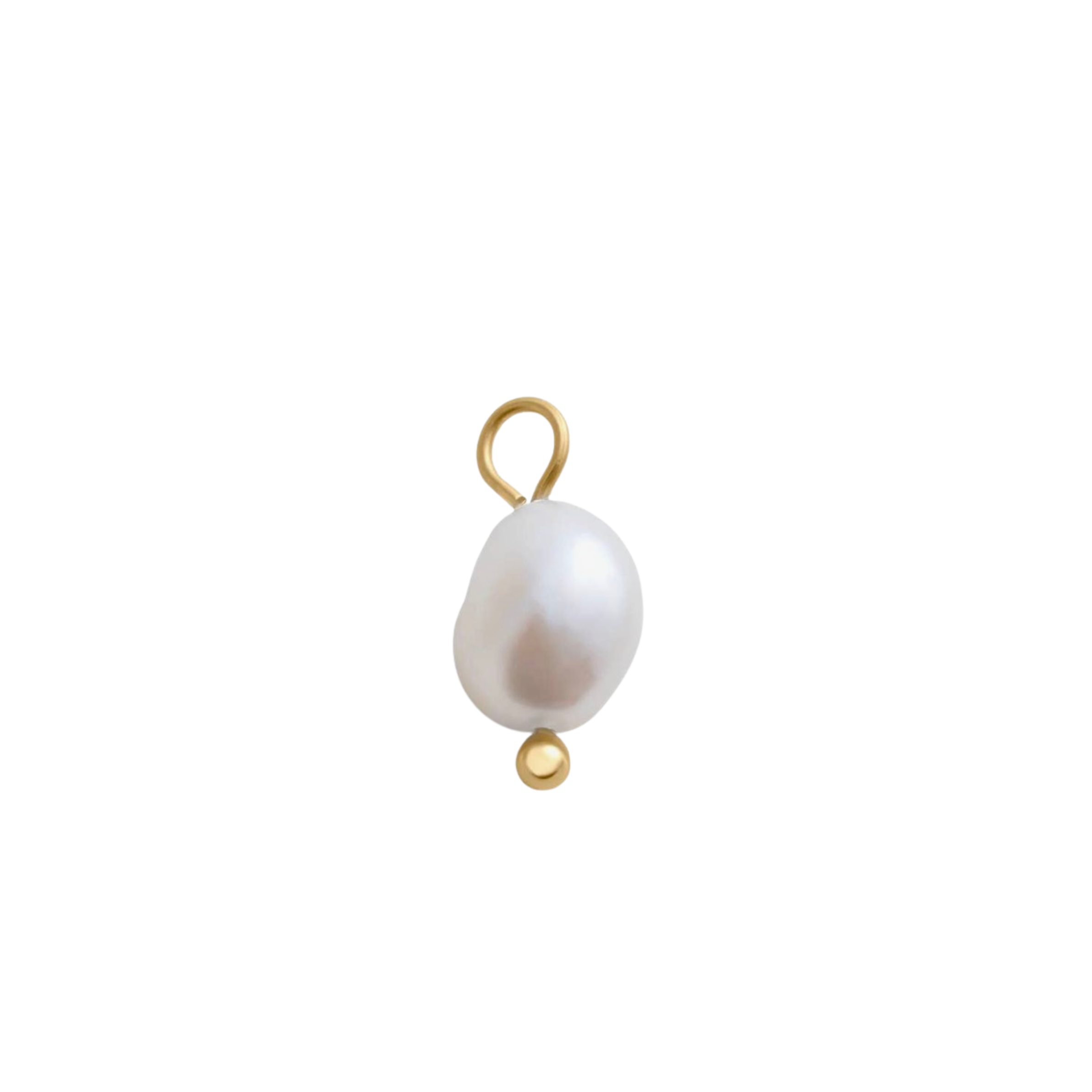 Gold Pearl Charm