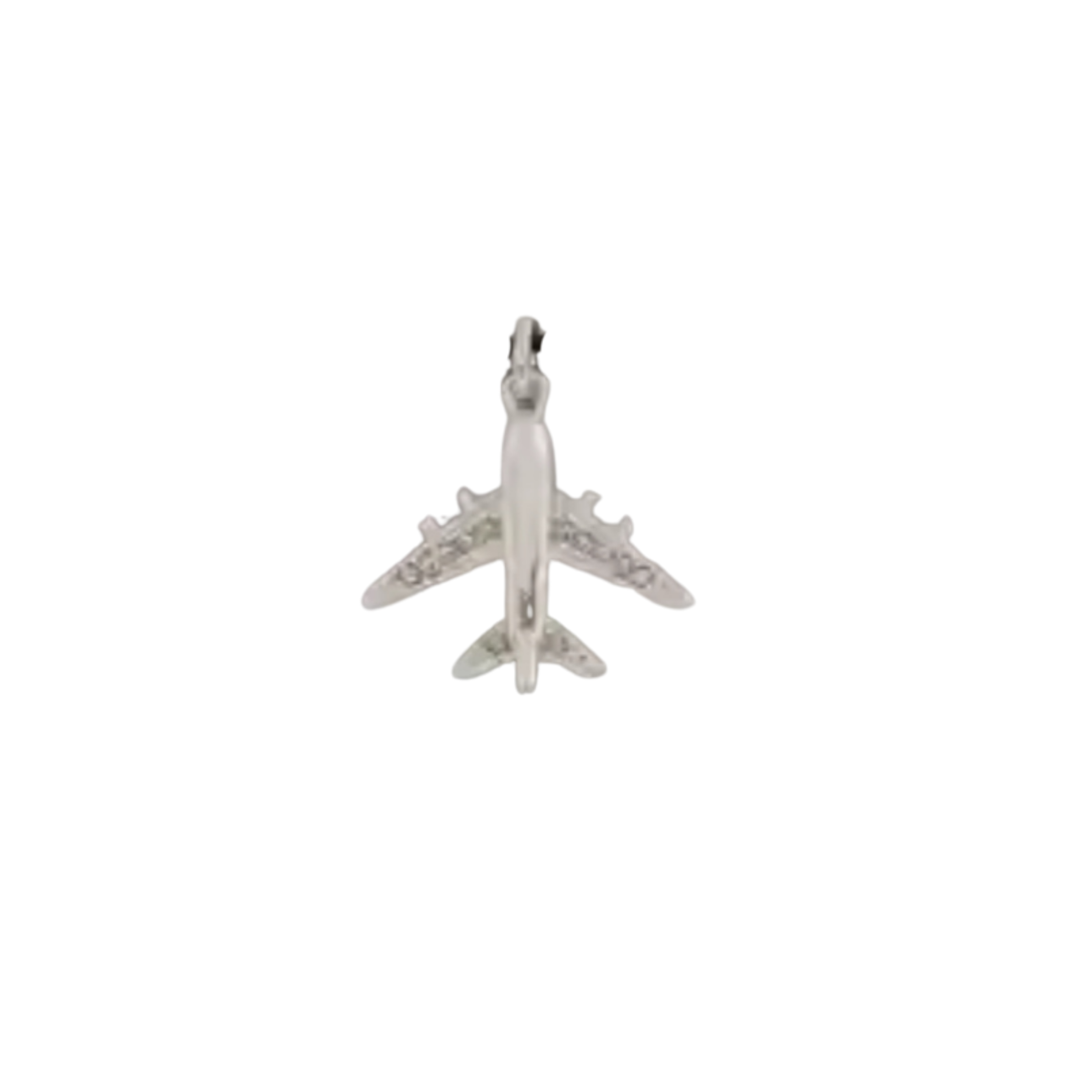 Silver Plane Charm