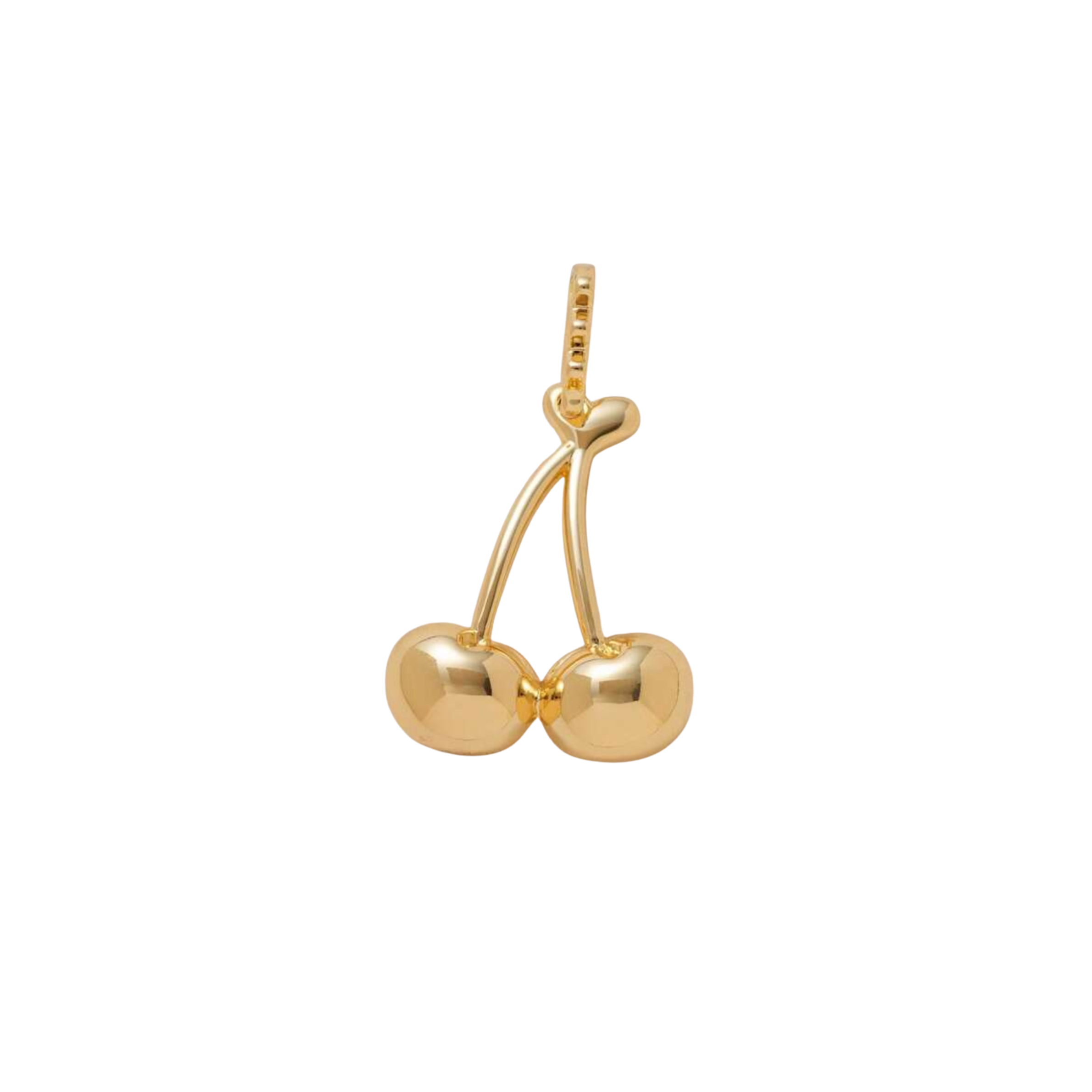 Gold Cherry Charm