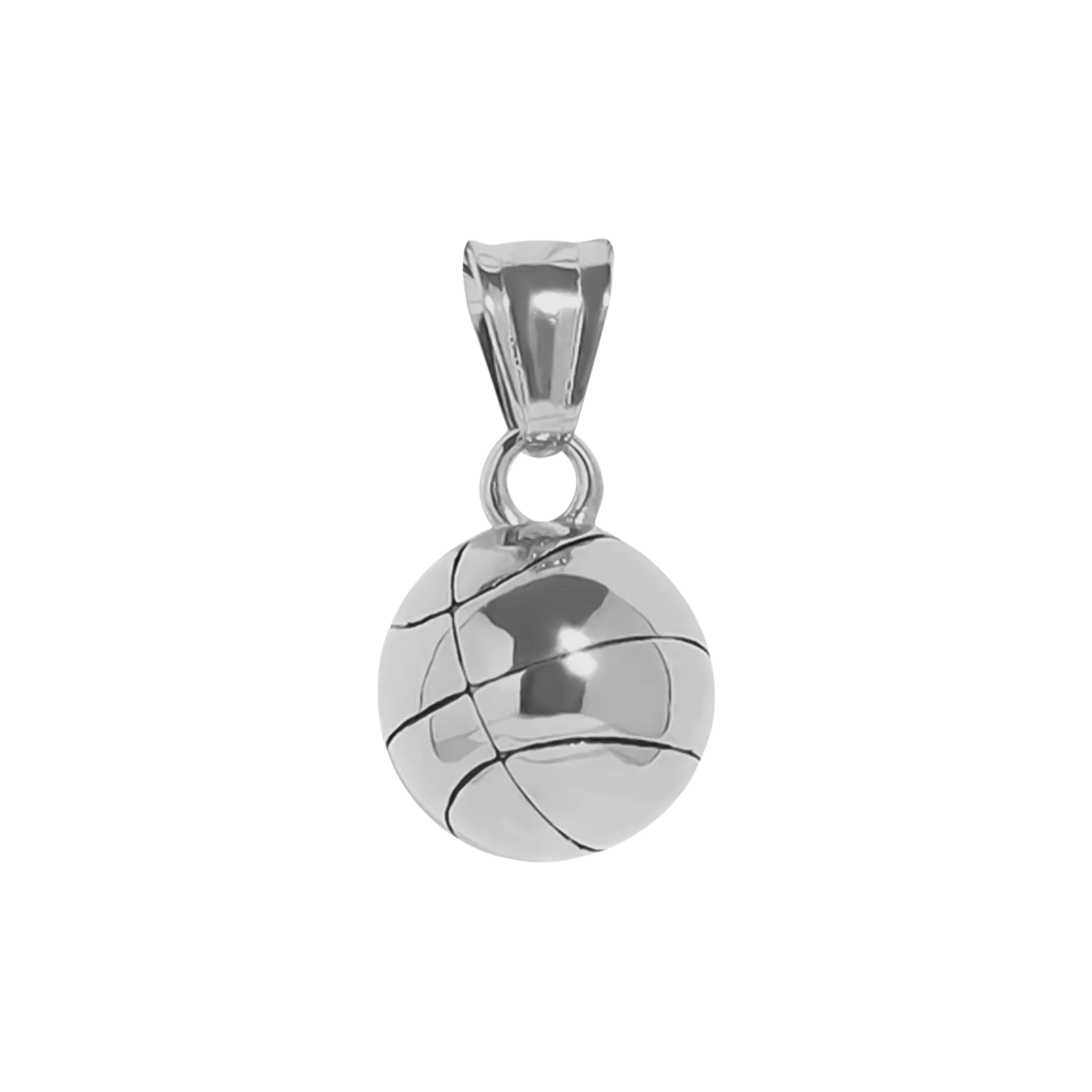 Silver 3D Basketball