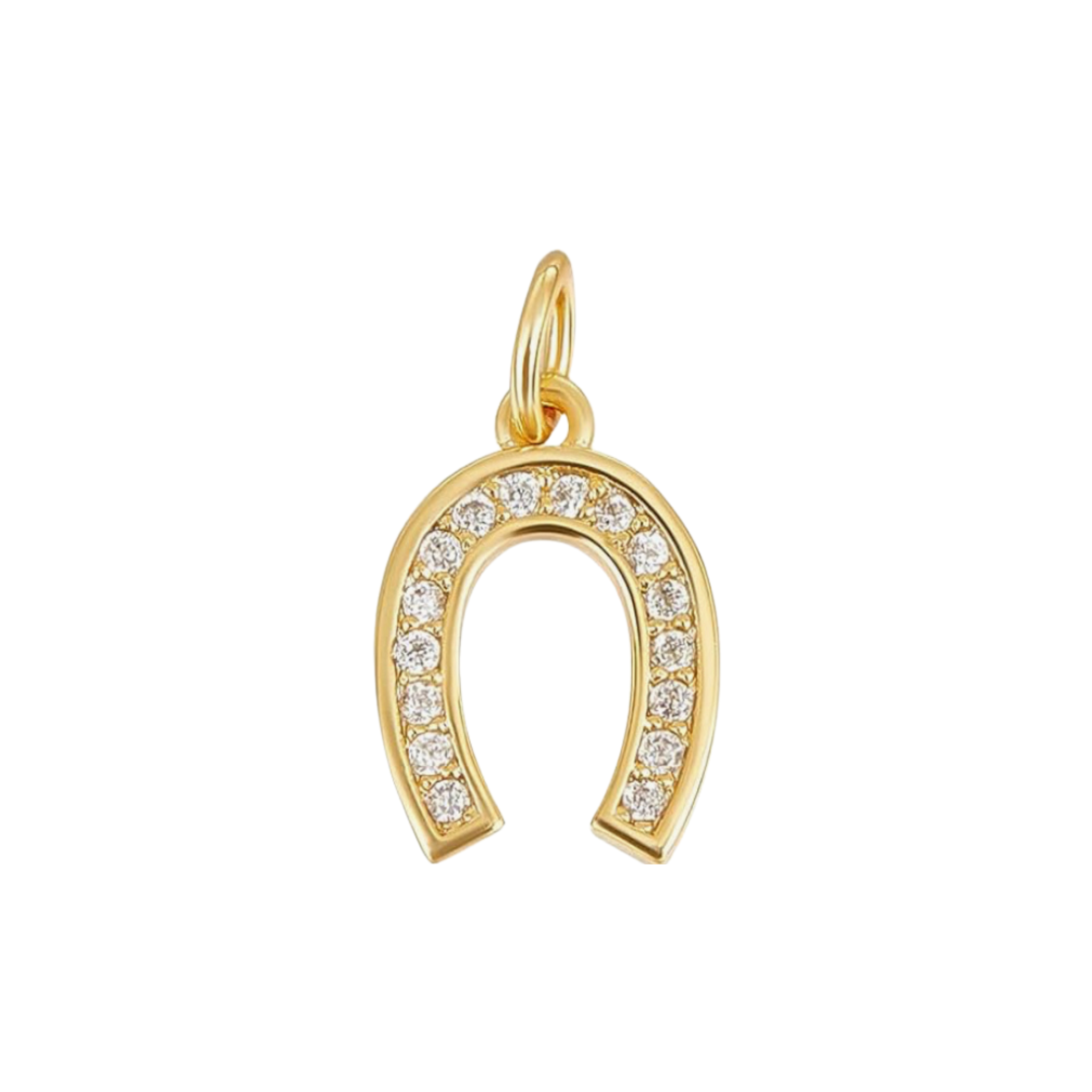 Gold Rhinestone Horseshoe