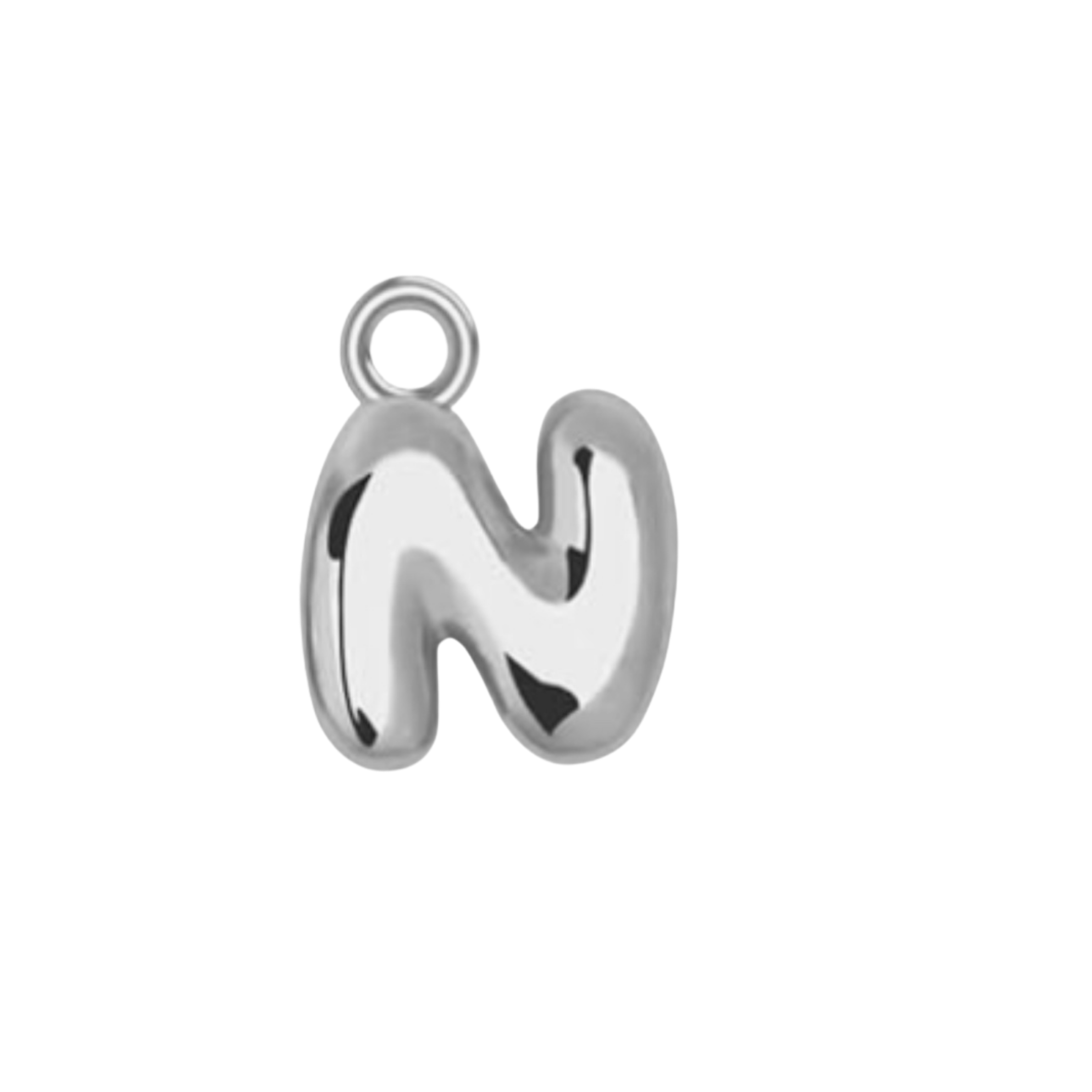 Silver Bubble Letter