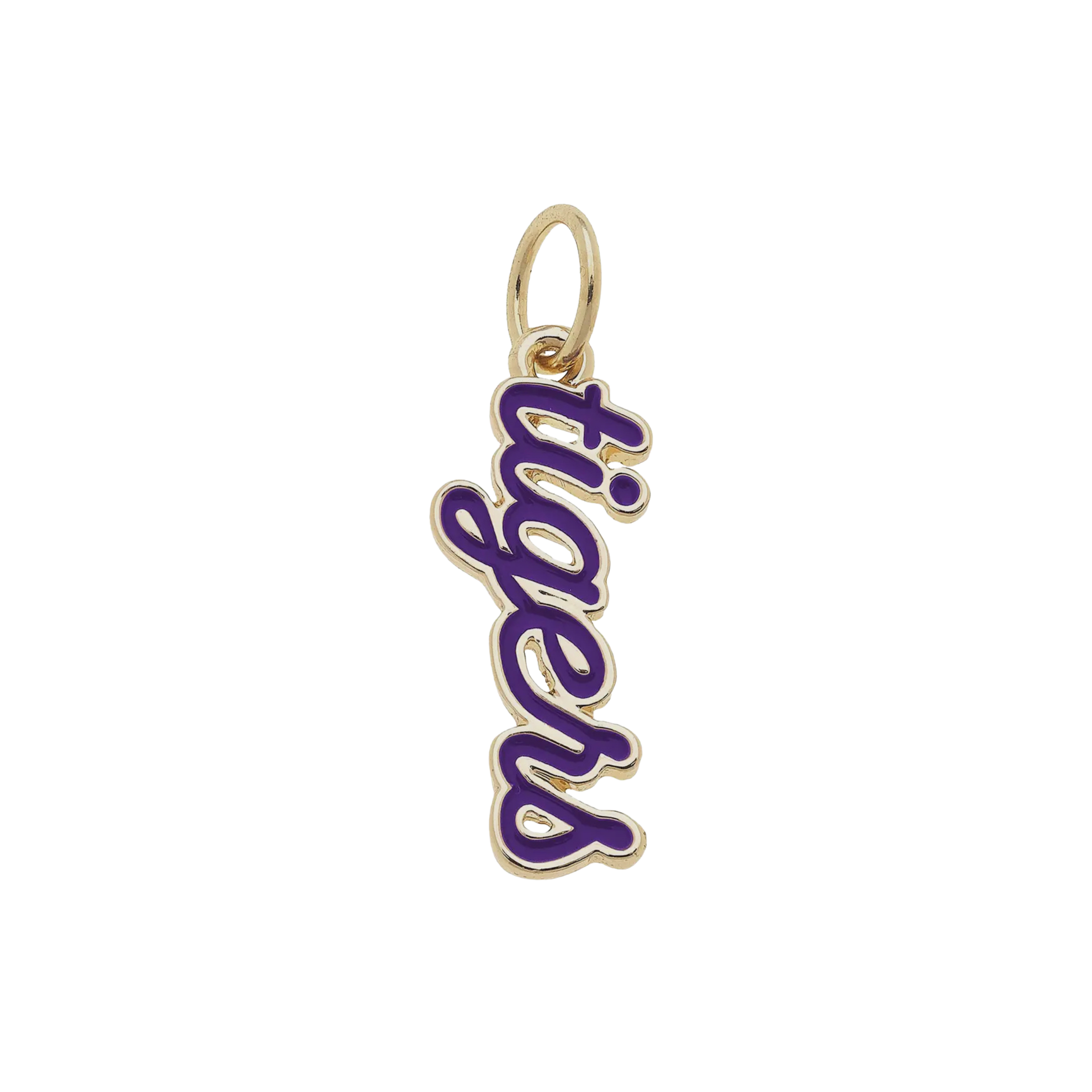 Clemson Tigers Enamel Script Charm