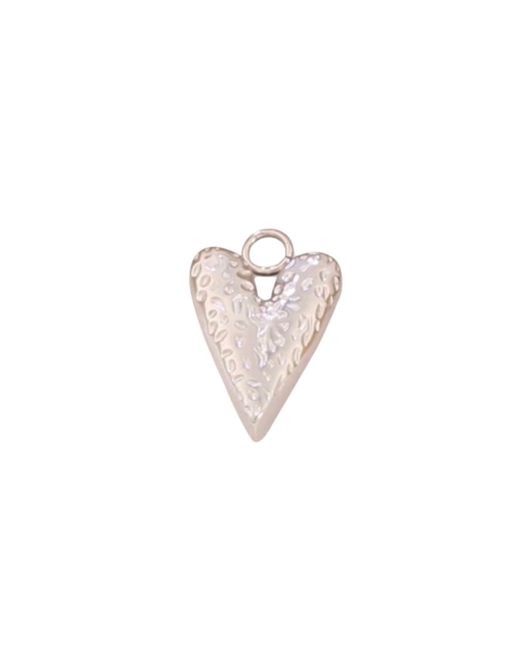 Silver Texture Heart