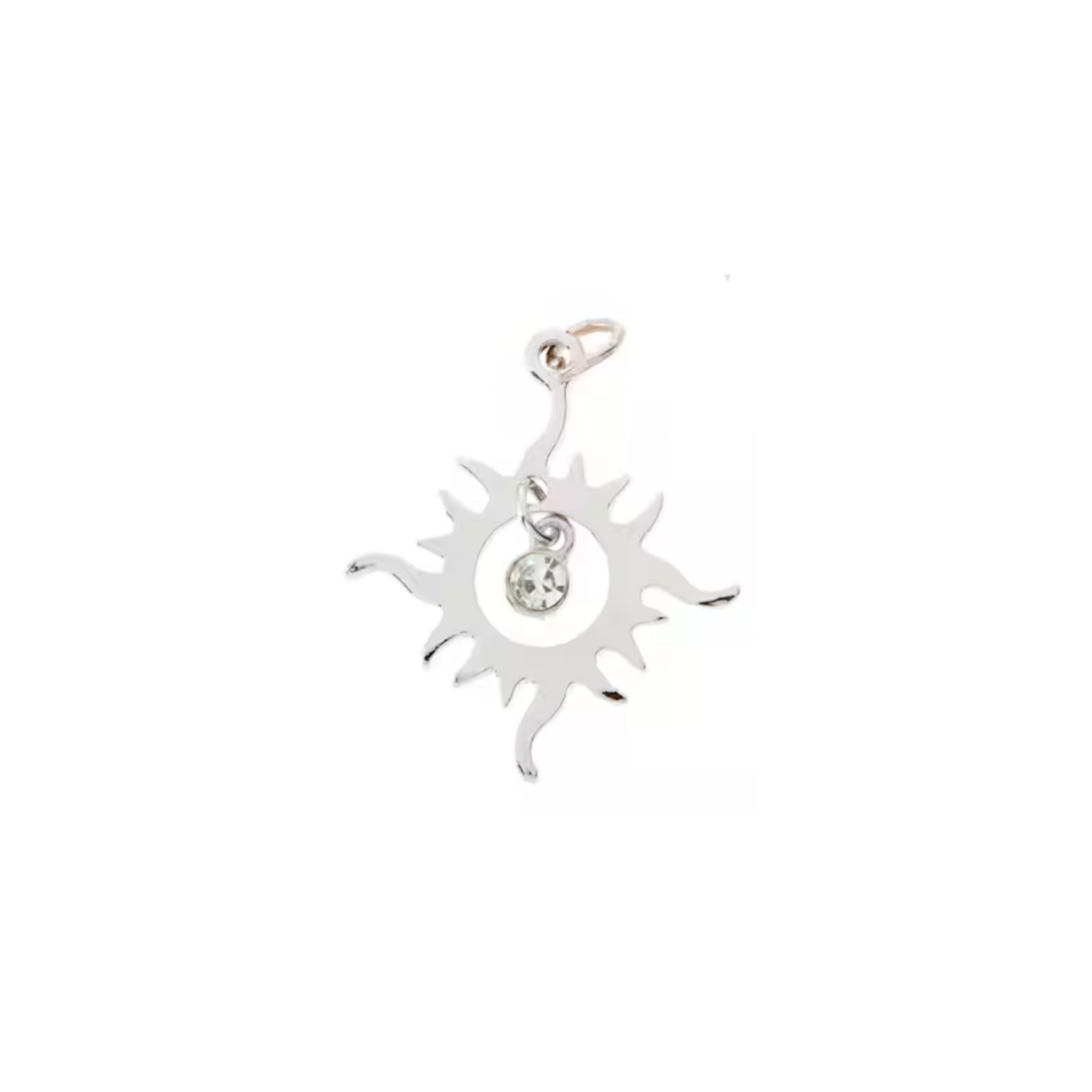 Silver Sun Charm