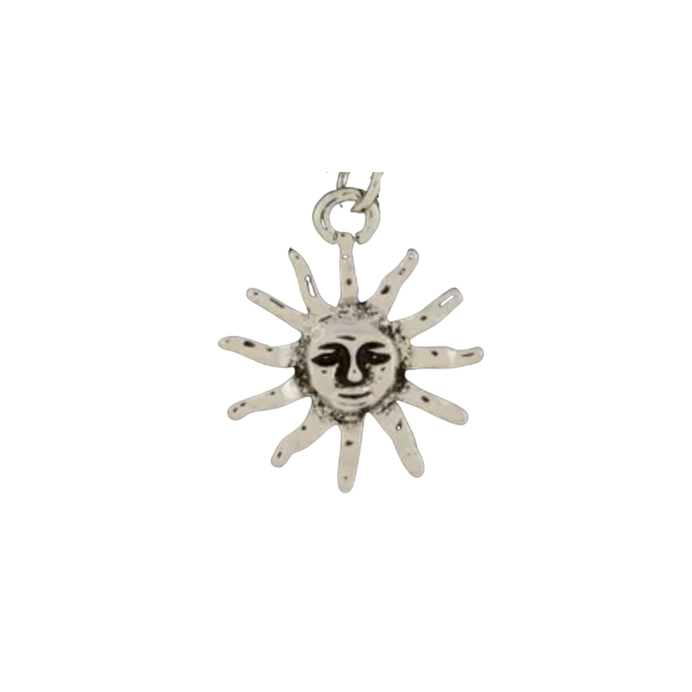 Silver Sun Charm