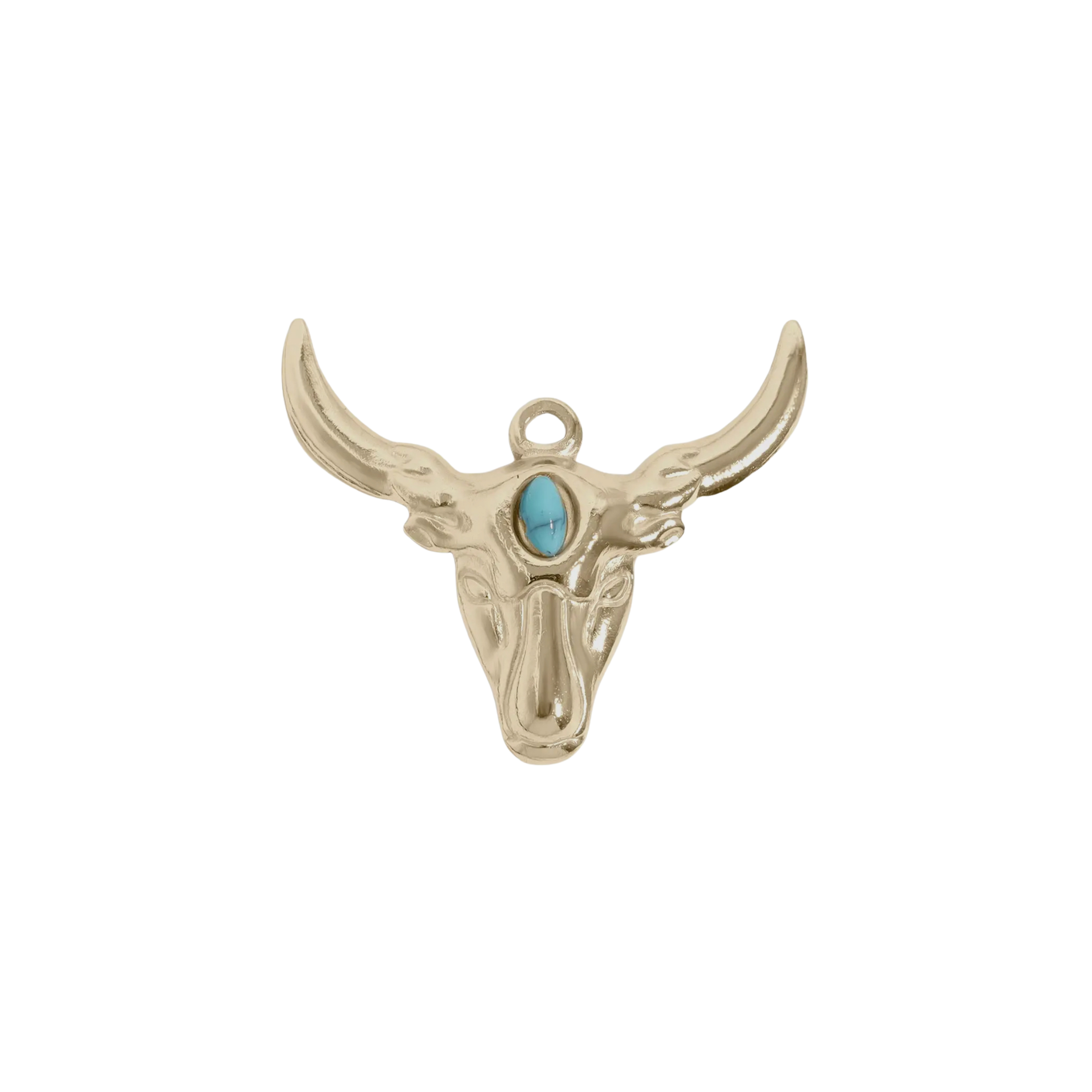 Gold Longhorn Charm