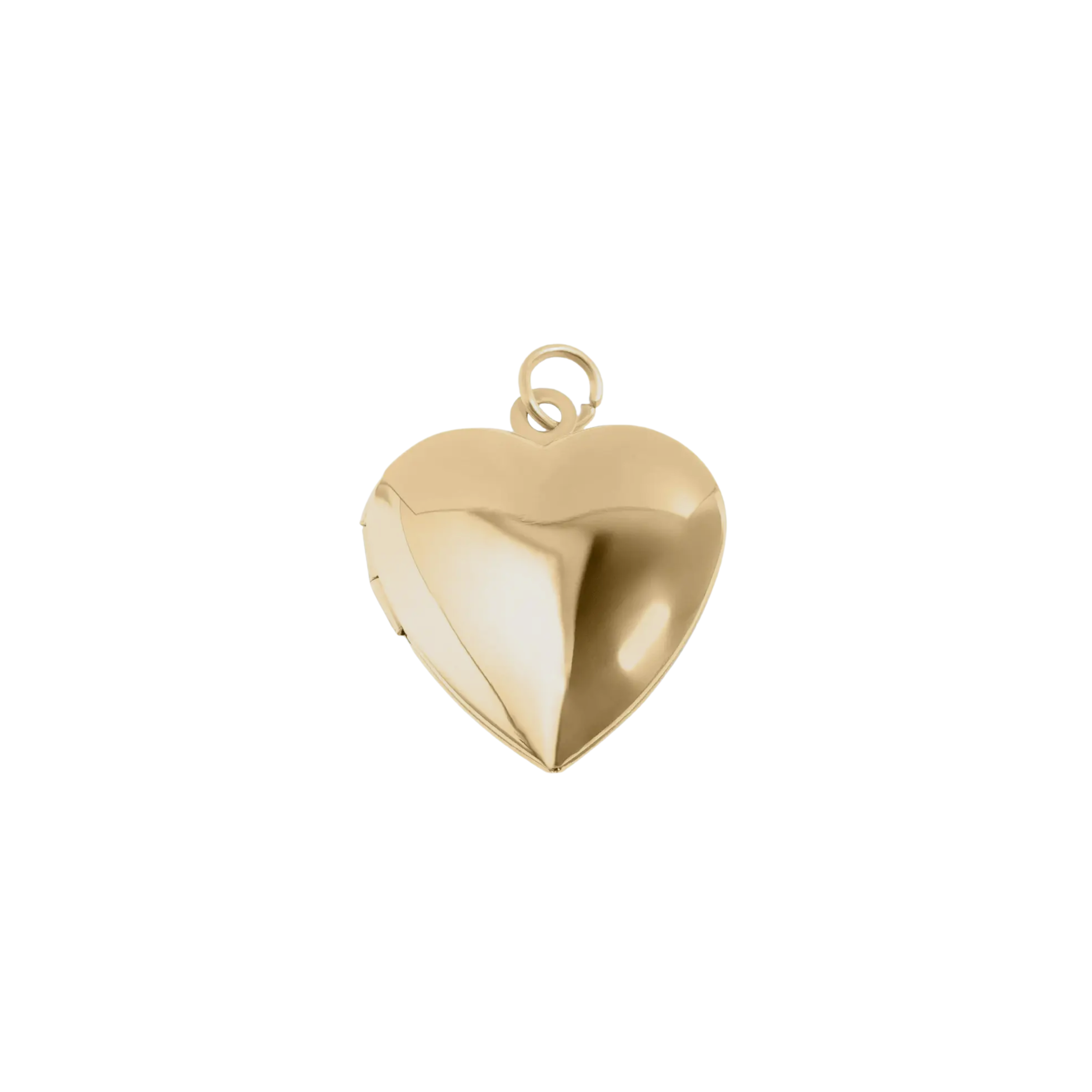Gold Heart Locket Charm
