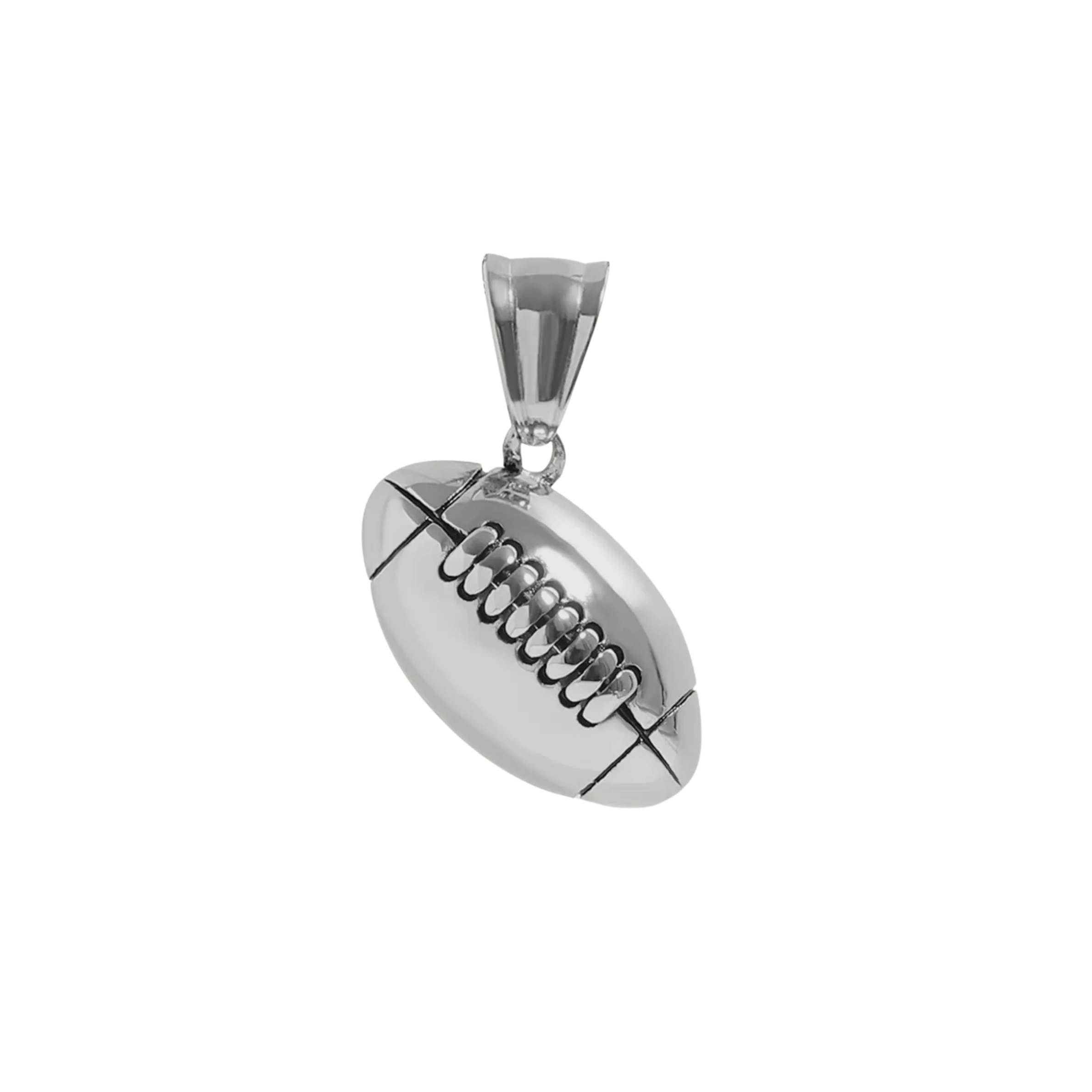Silver 3D Football