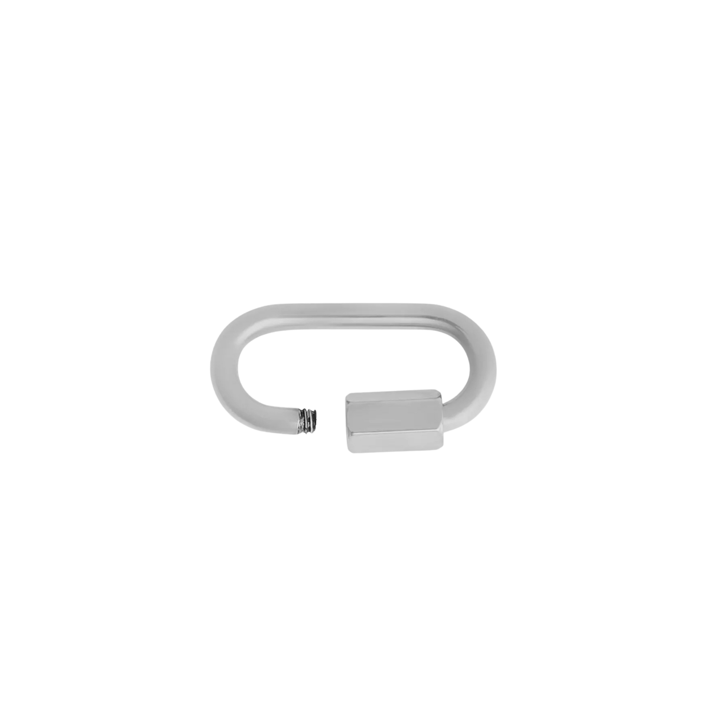 Silver Carabiner Charm
