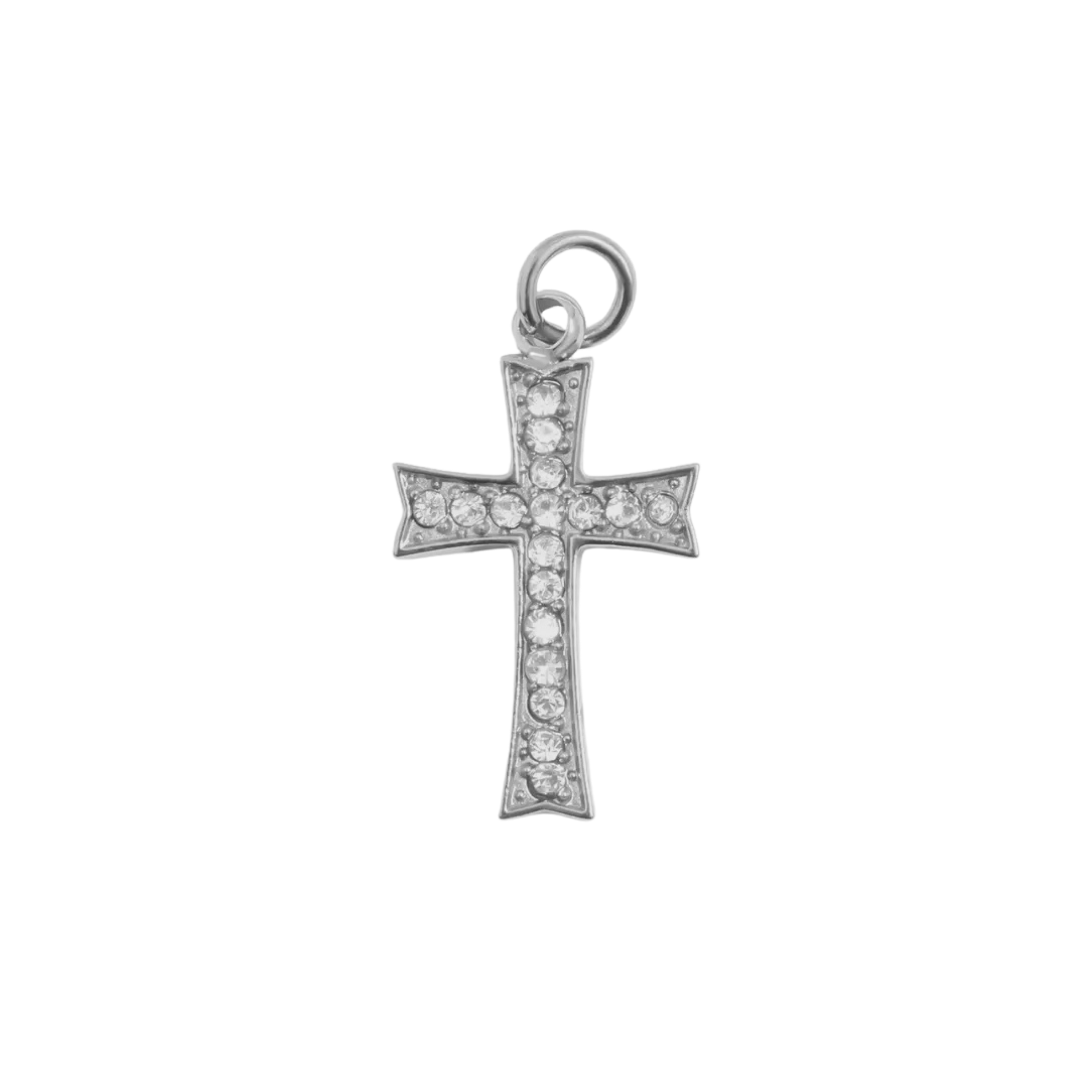 Silver Rhinestone Cross