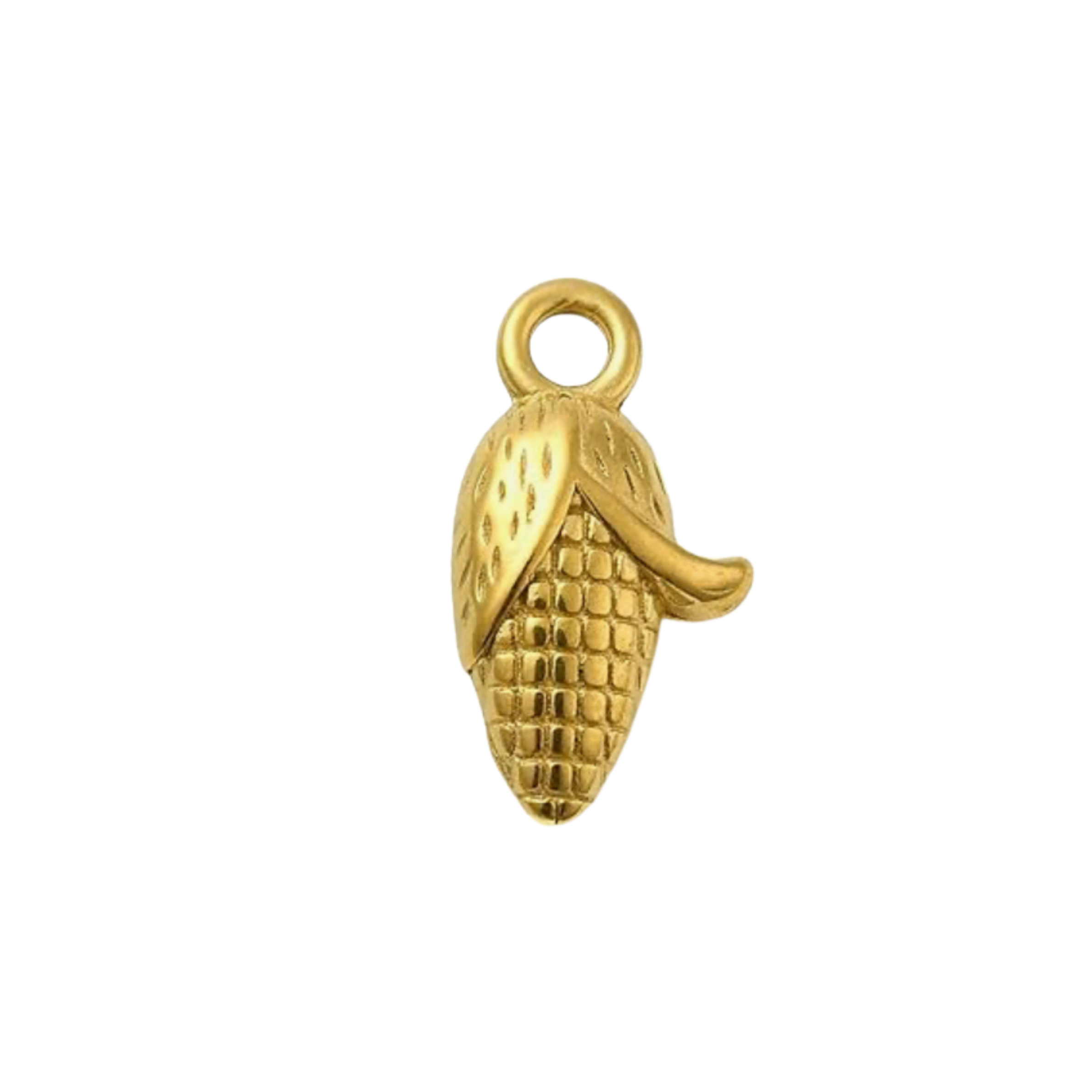 Gold corn charm