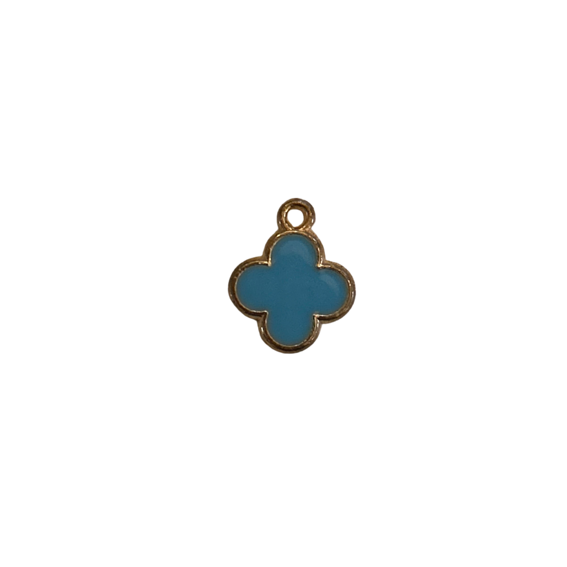 Blue Clover Charm