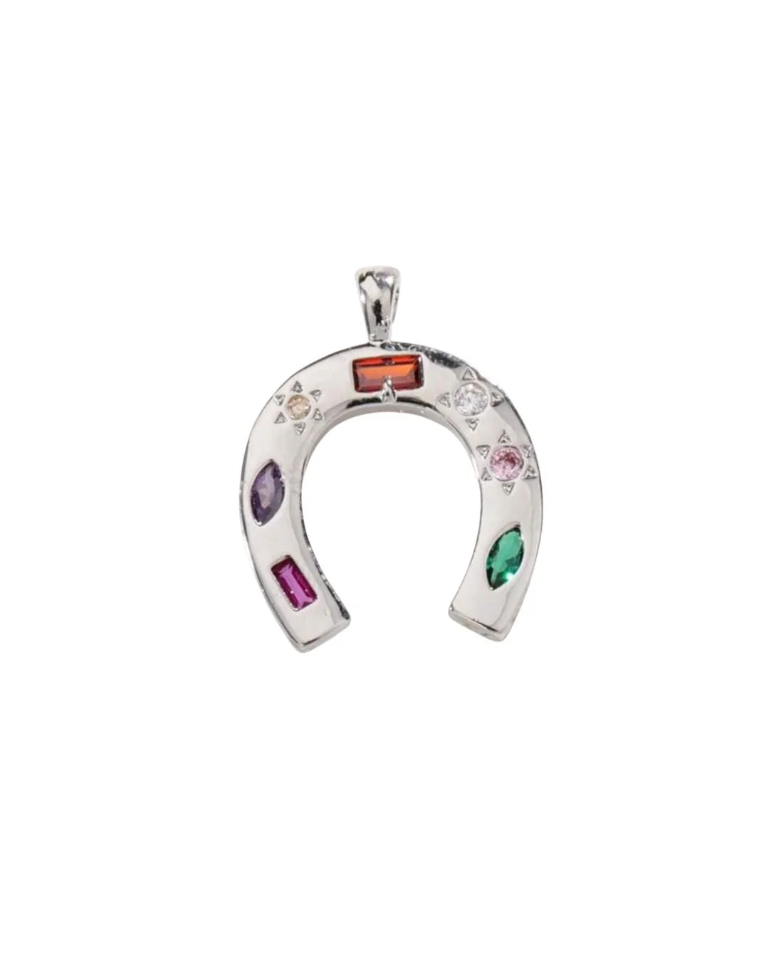 Silver Multicolor Horseshoe