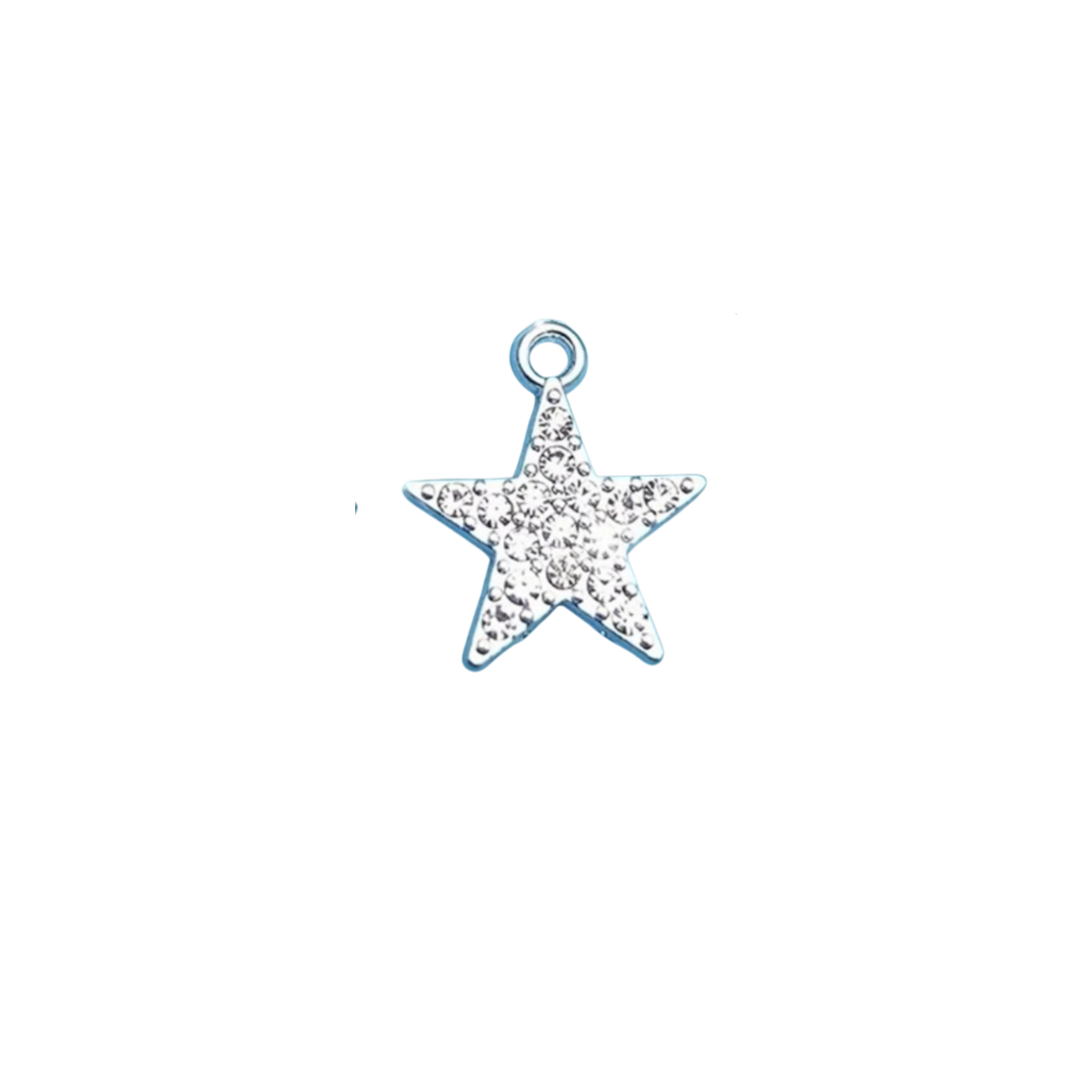 Silver Rhinestone Charm