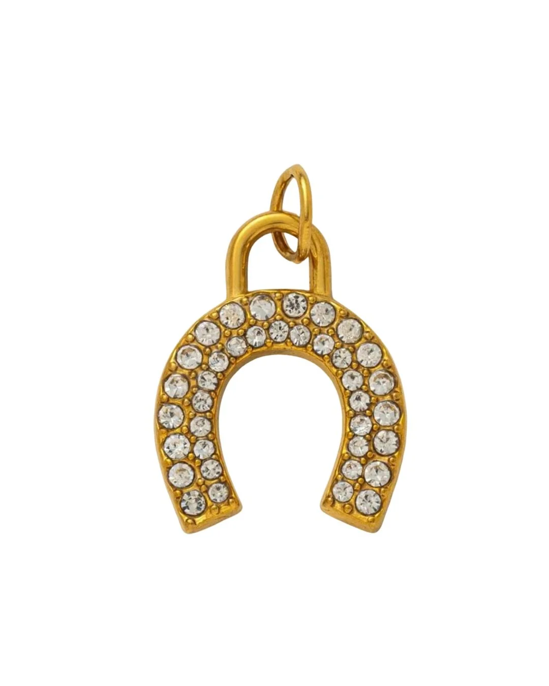 Gold Rhinestone Horseshoe
