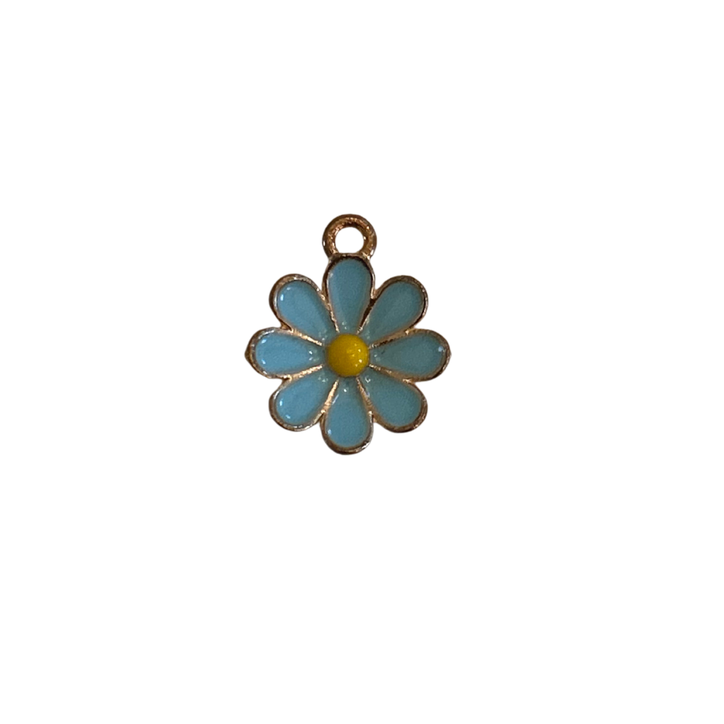 Light Blue Flower Charm