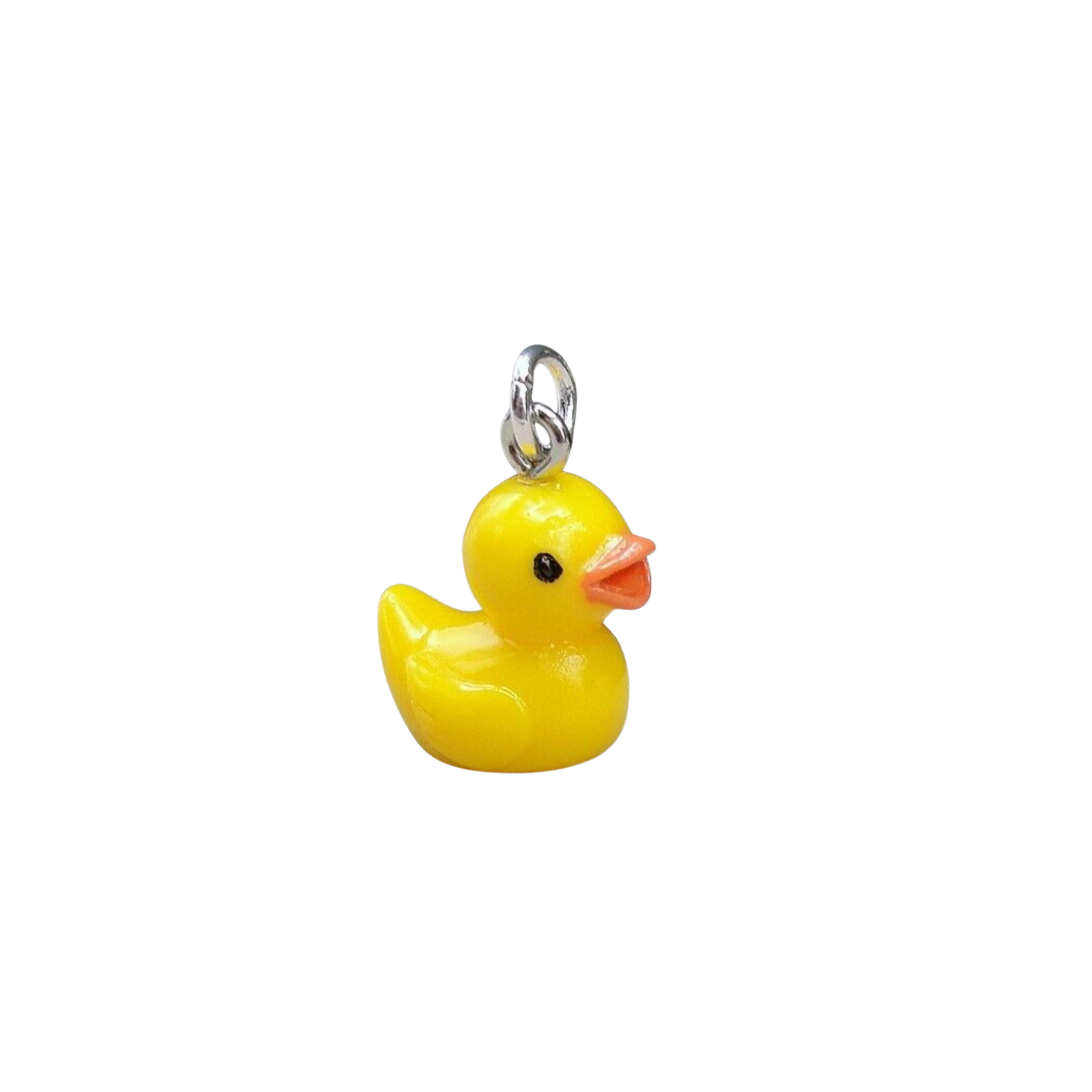 Silver Duck Charm