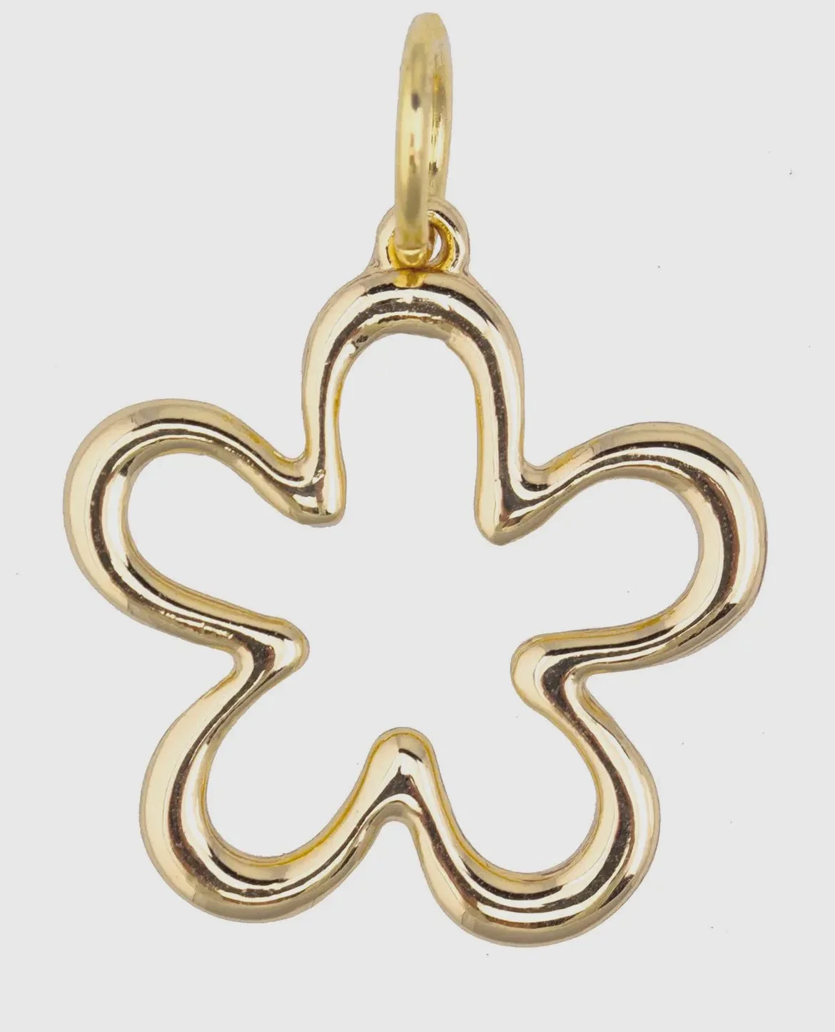 Outlined Gold Flower