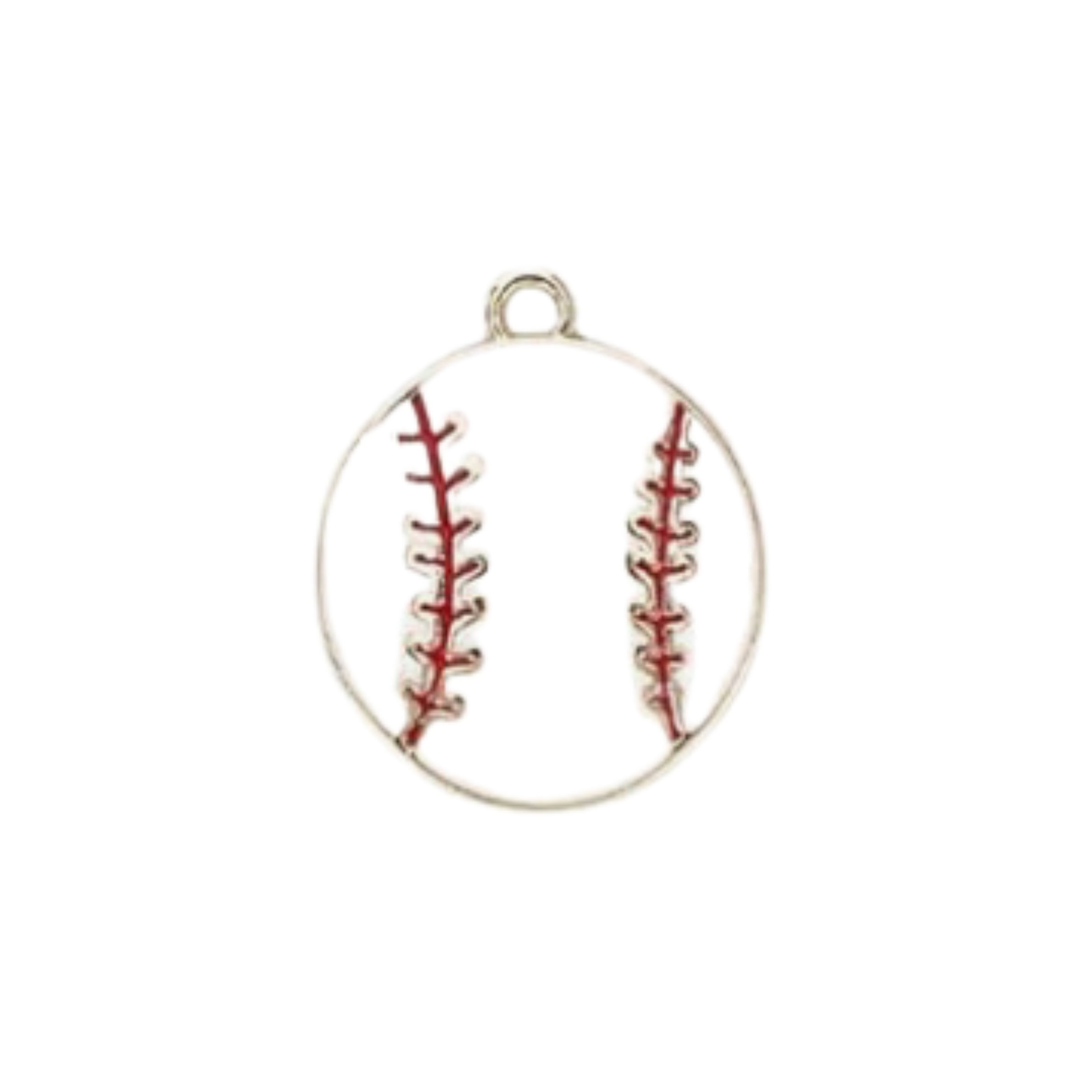 Gold Baseball Charm