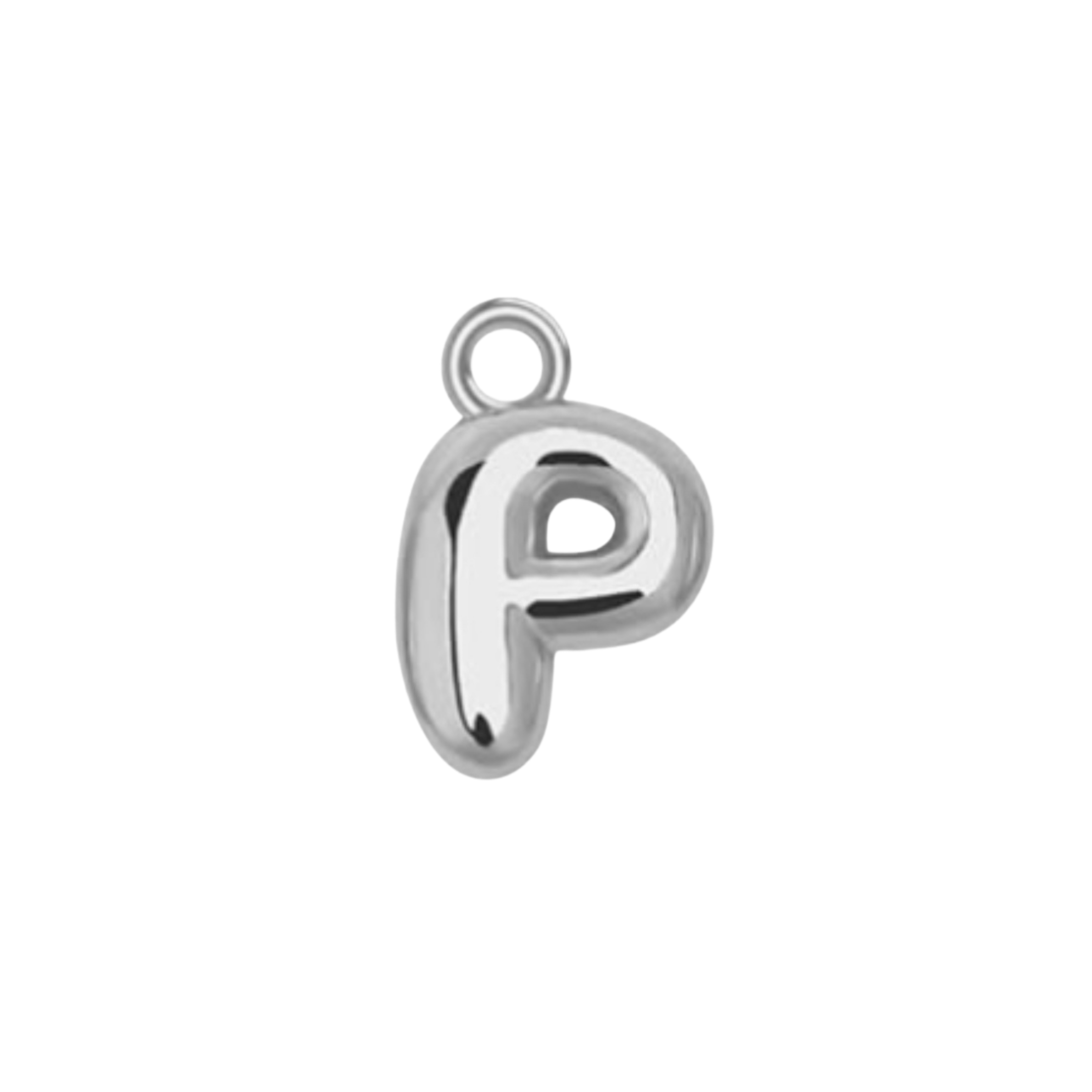 Silver Bubble Letter