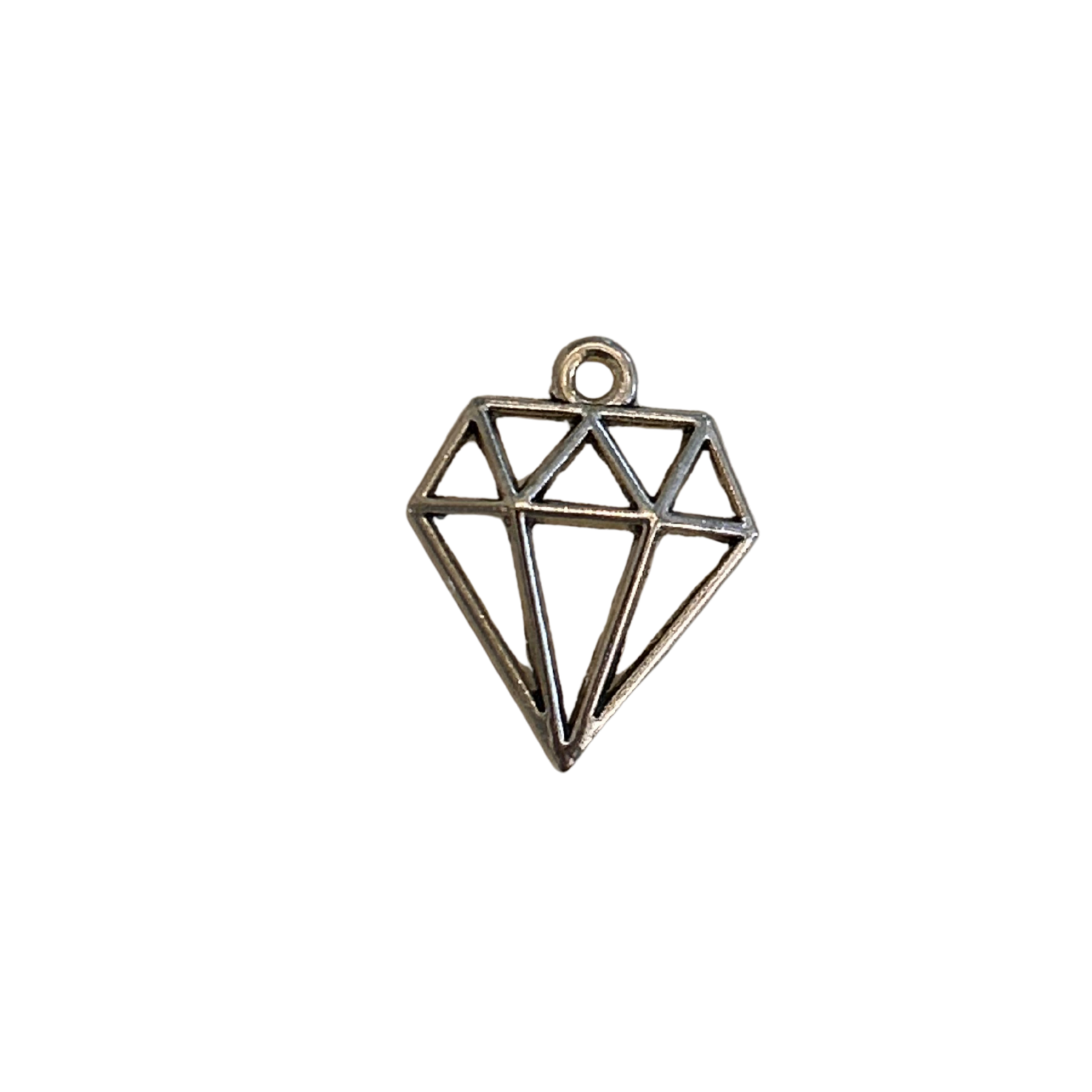 Silver Diamond Charm