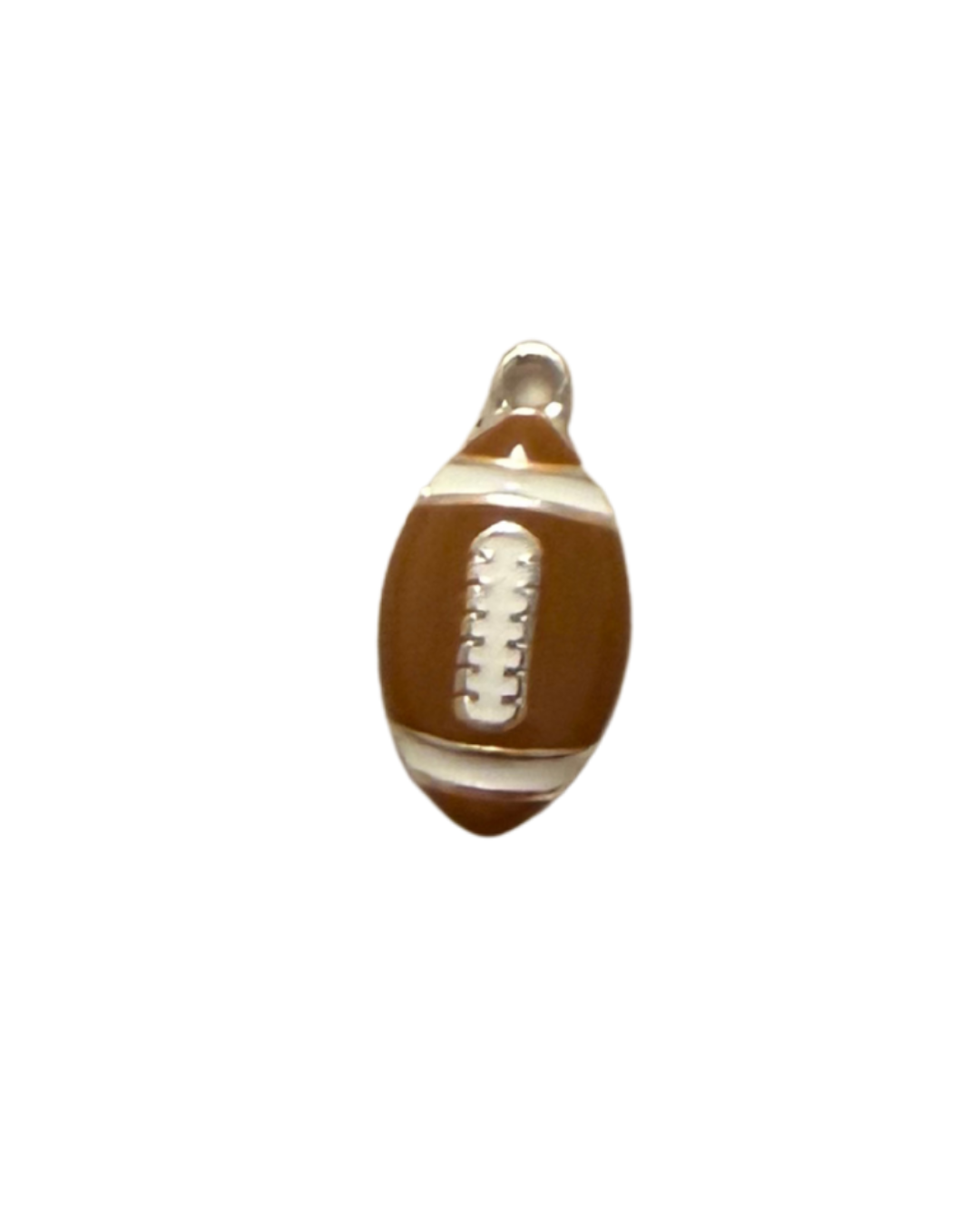 Silver Color Football Charm