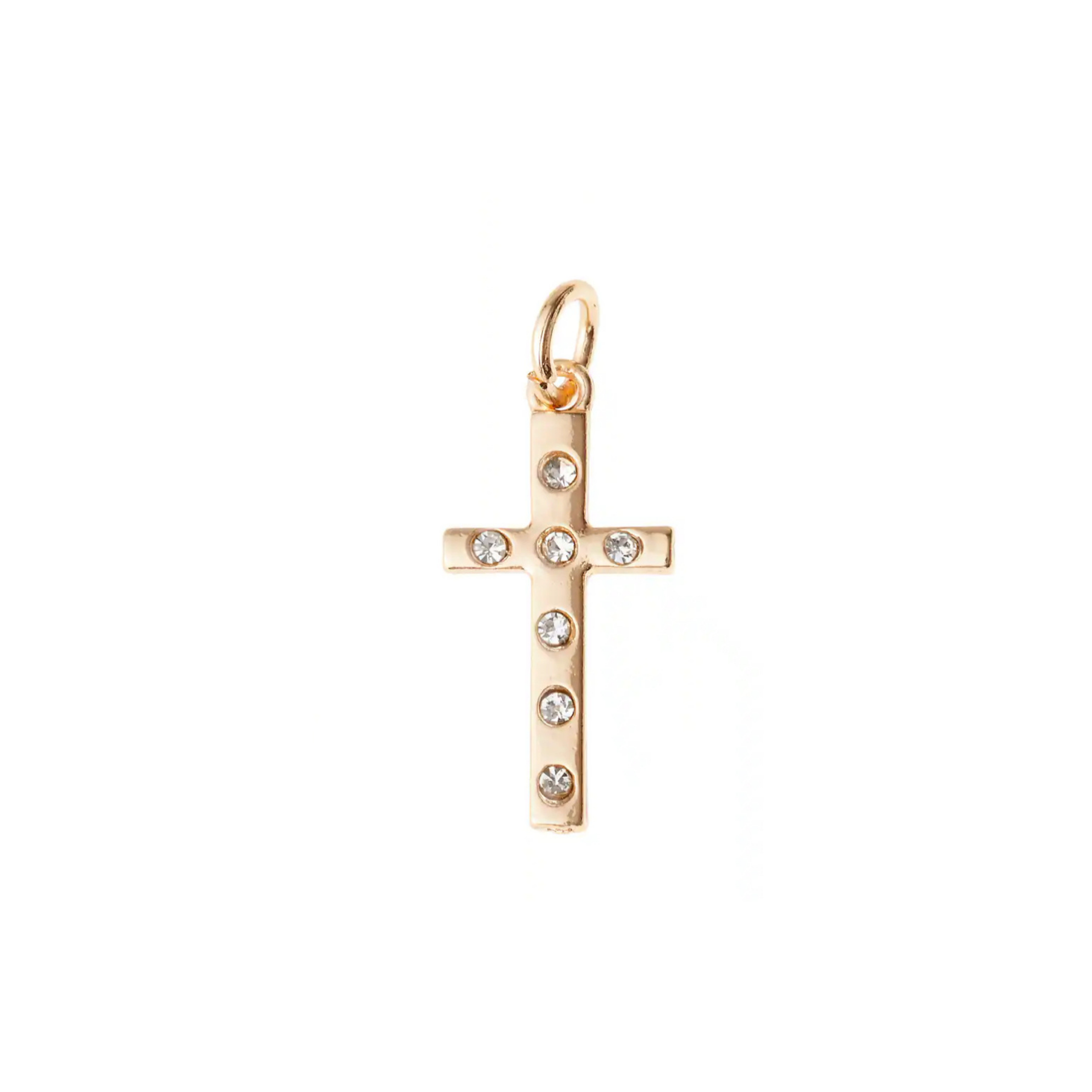 Sparkly Cross Charm