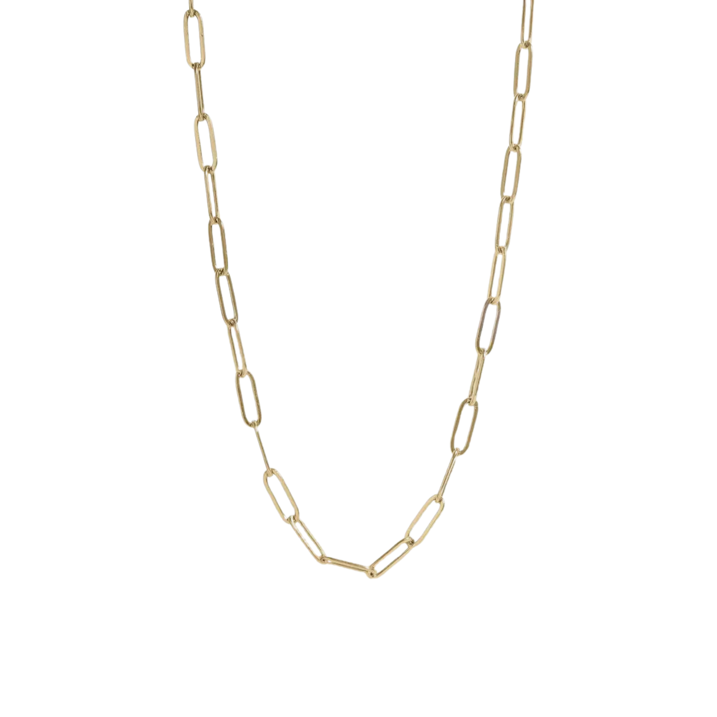 Gold Paperclip chain (POPULAR)