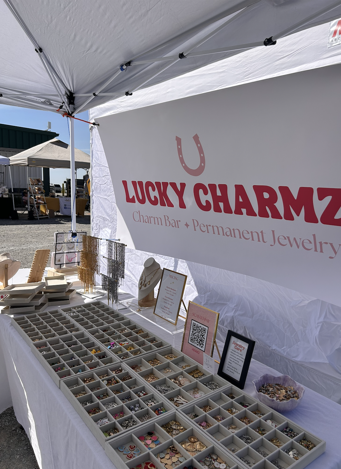 Popup events - custom charm jewelry