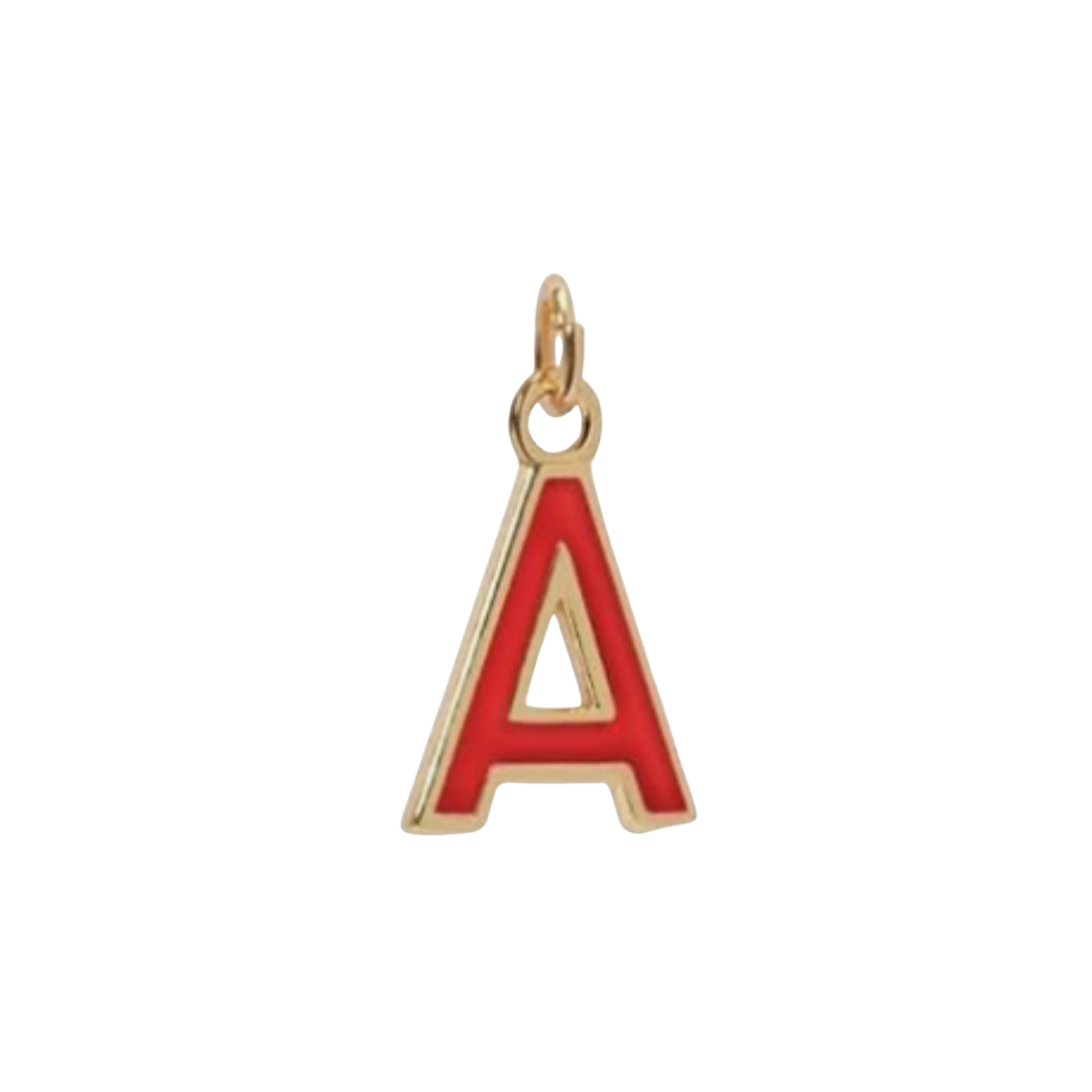 Red Initial Charm