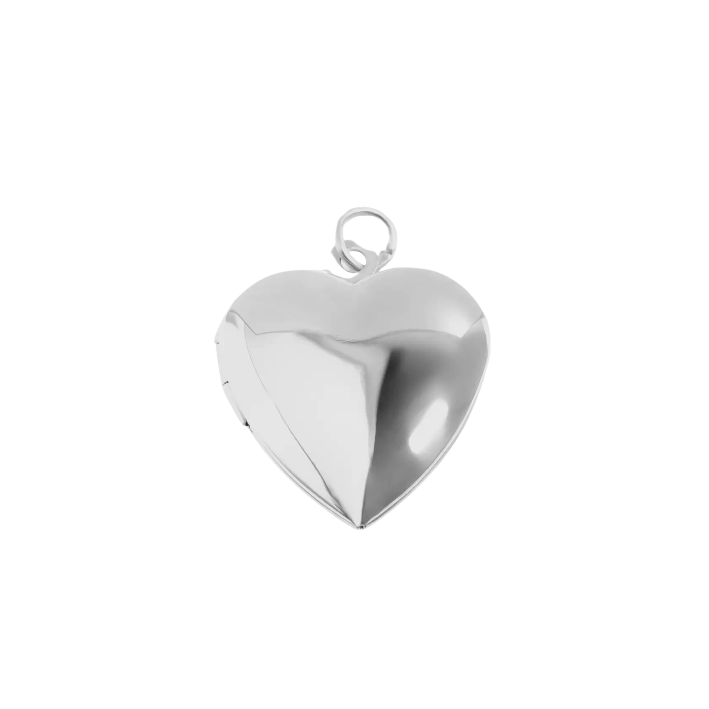 Silver Heart Locket Charm