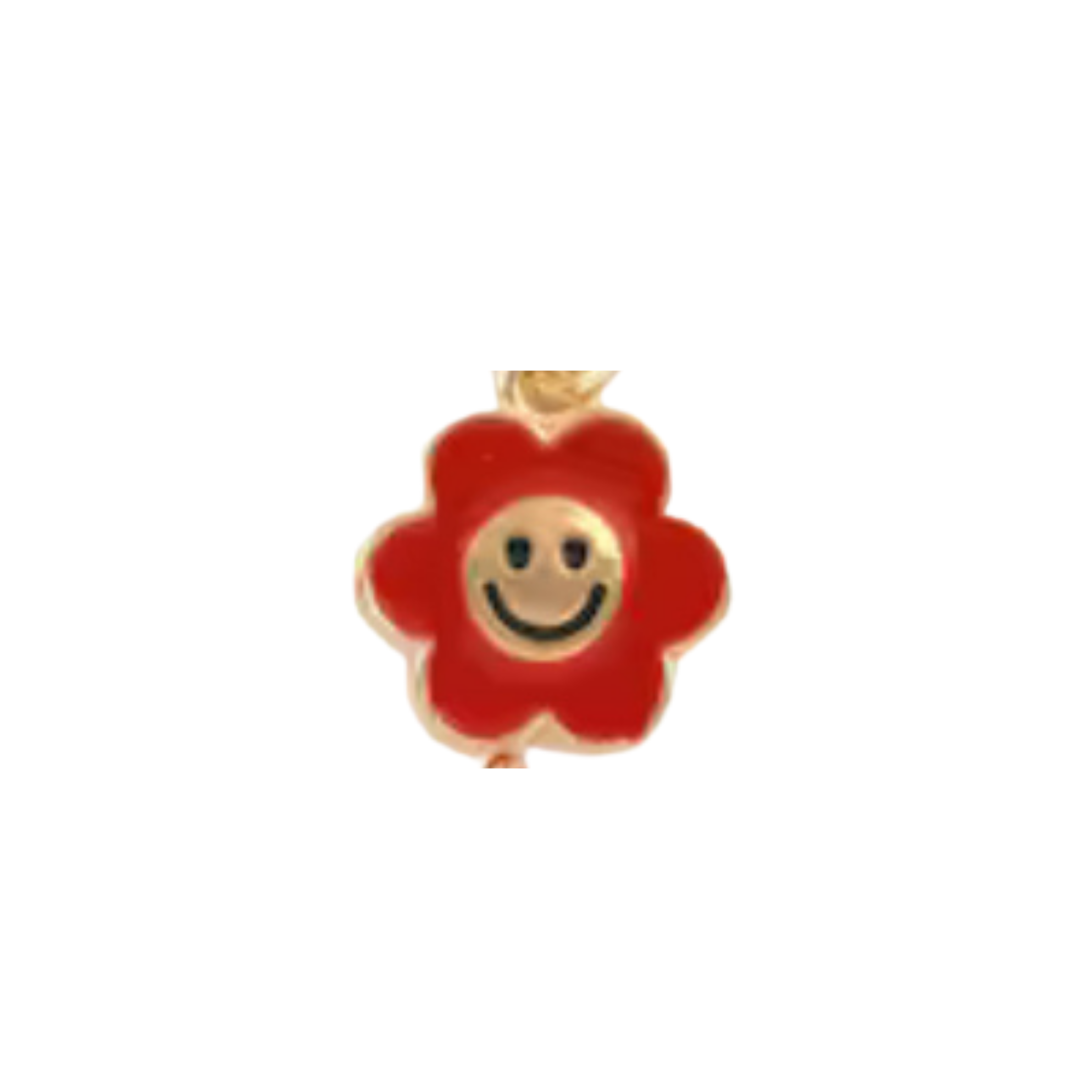 Smily Face Flower Charm