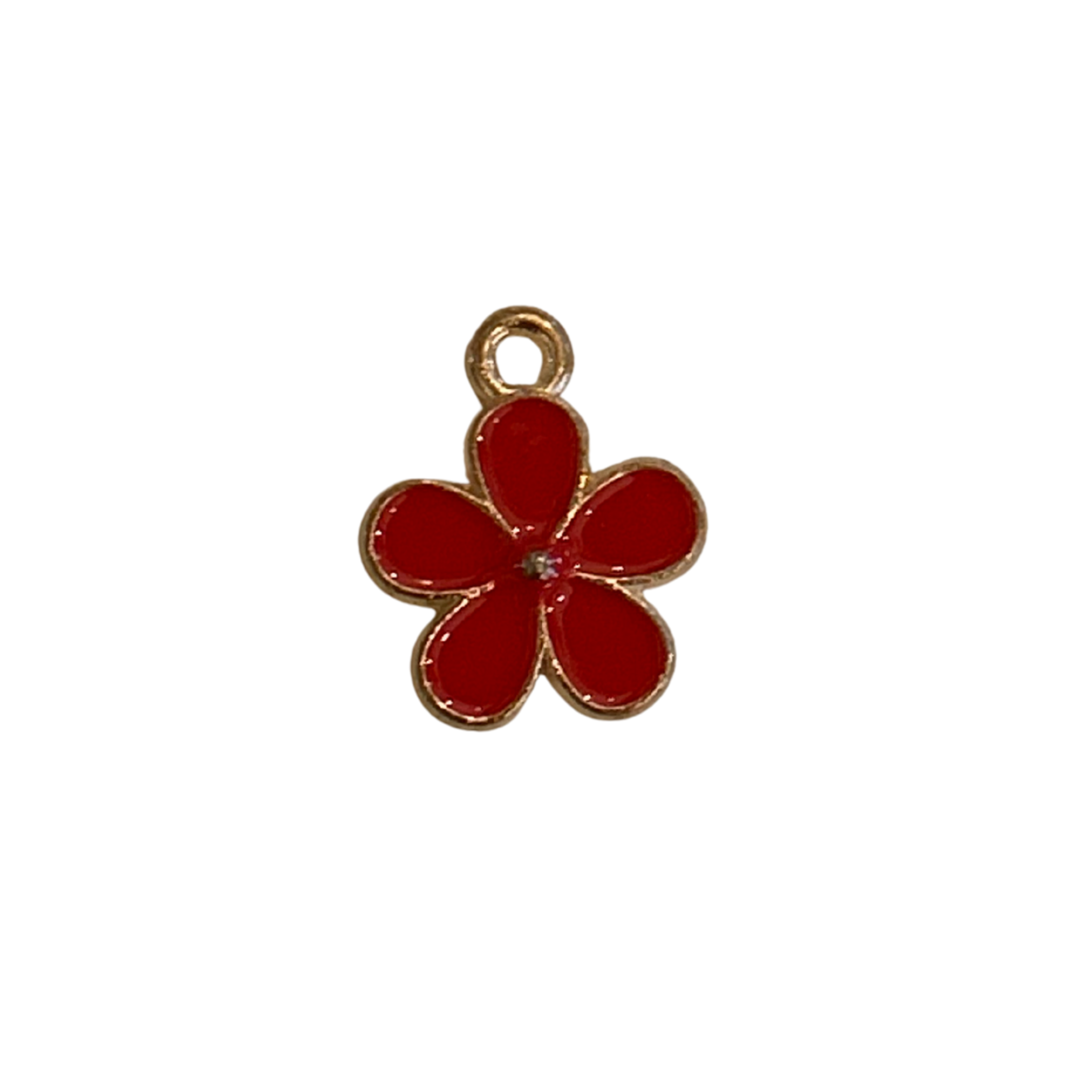 Red Flower Charm
