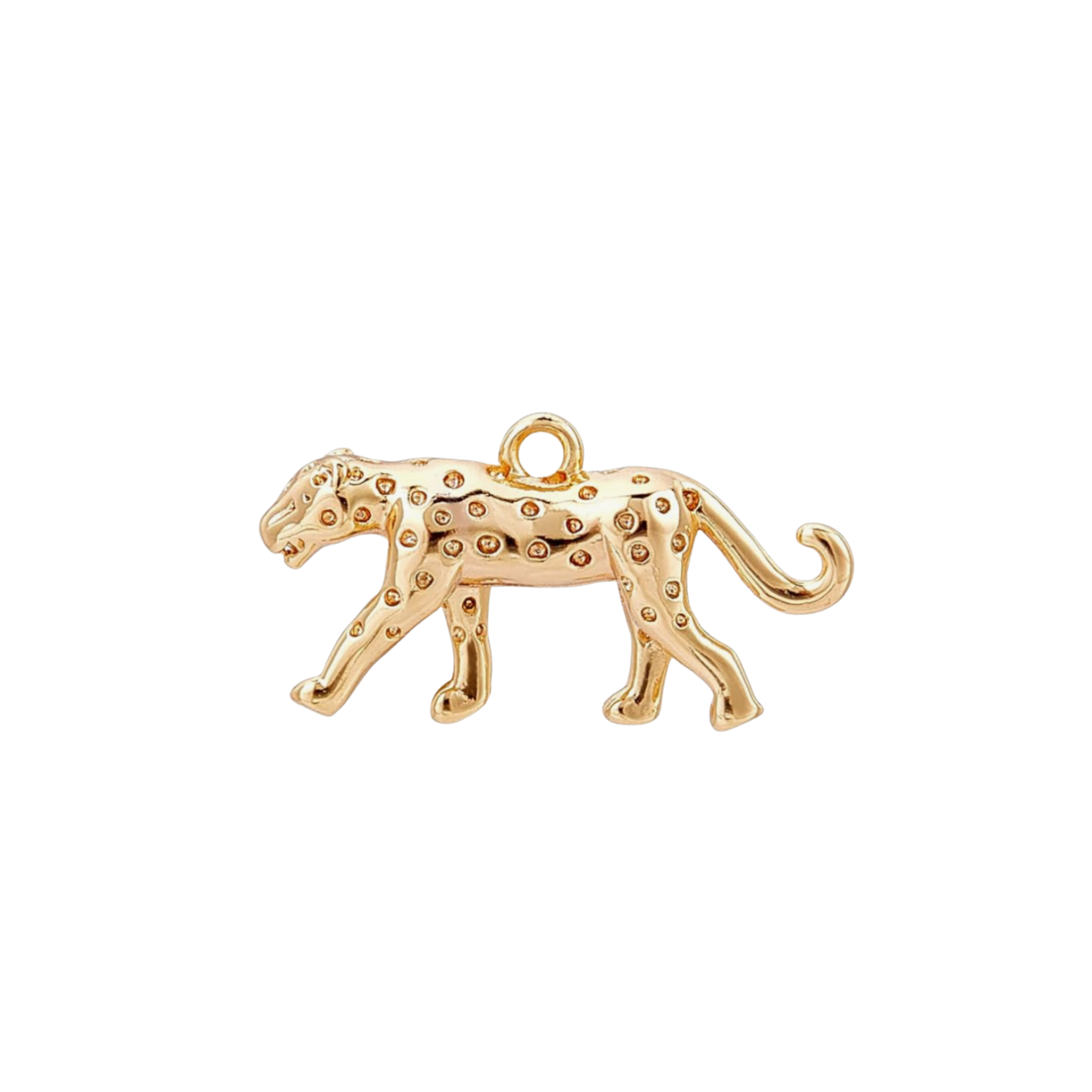 Gold Cheetah Charm