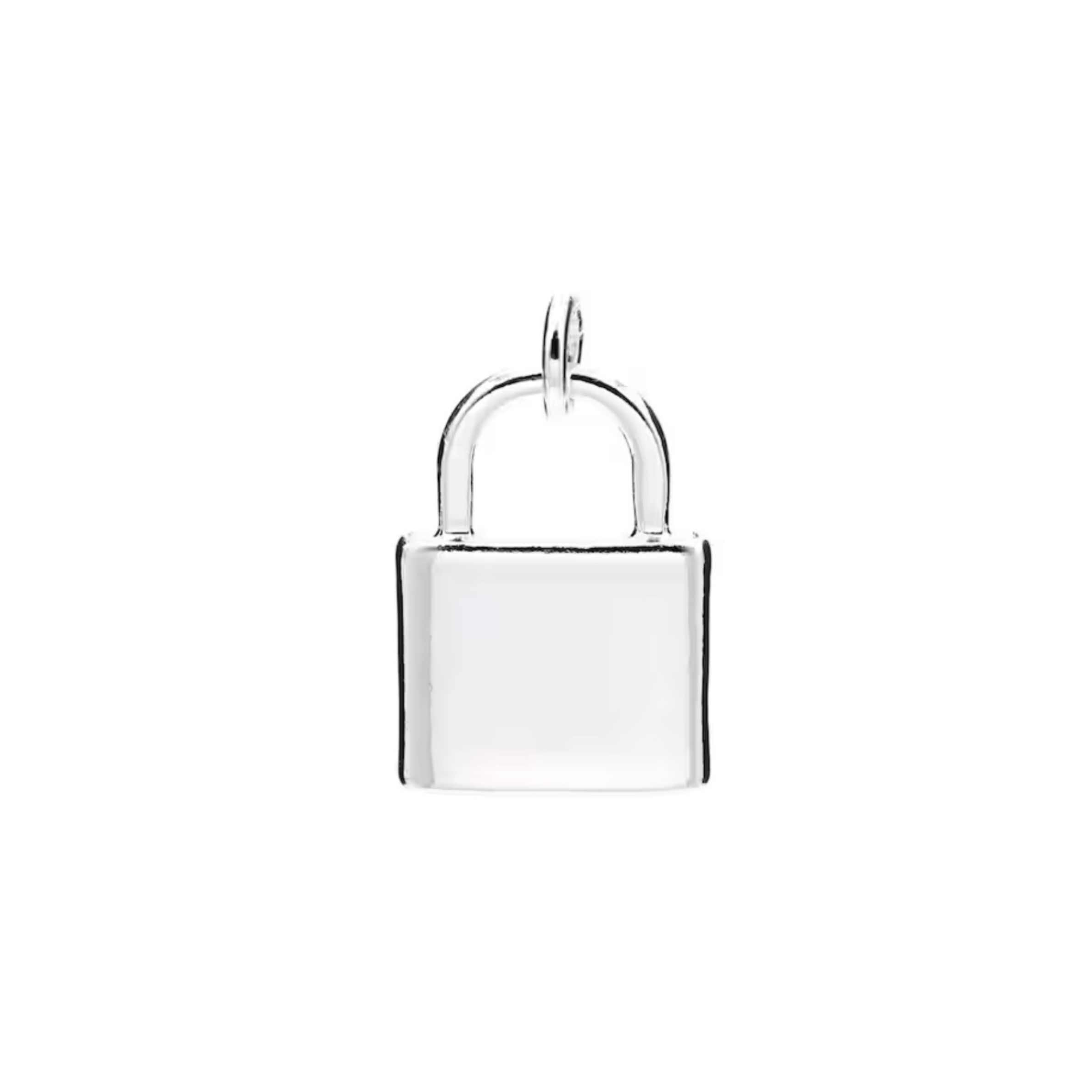 Silver Lock Charm